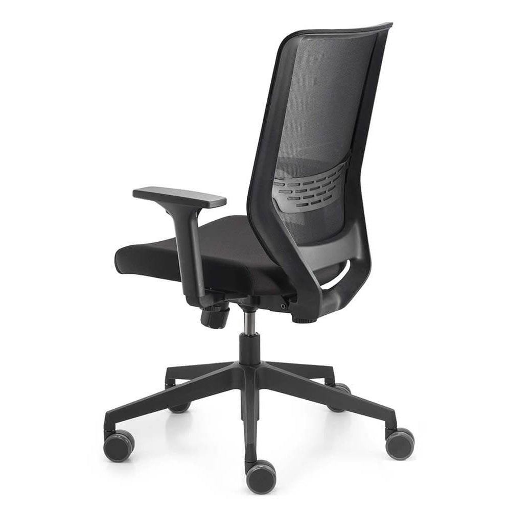 Trendoffice to-sync work mesh Bürostuhl mit Netzrücken + Armlehnen schwarz