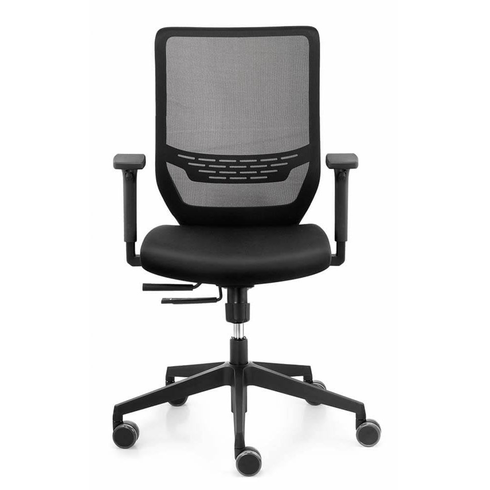 Trendoffice to-sync work mesh Bürostuhl mit Netzrücken + Armlehnen schwarz