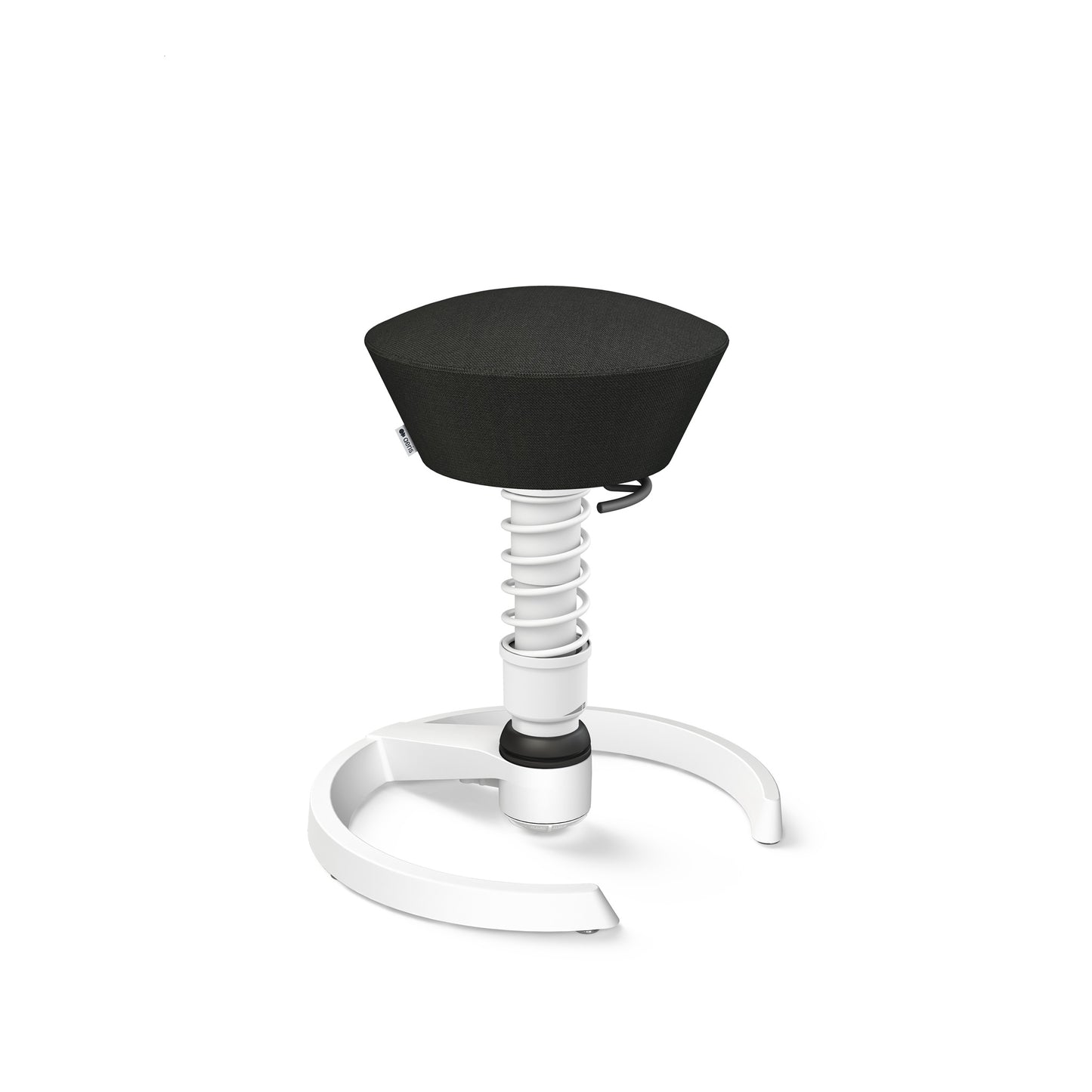 Aeris Swopper 3D Hocker Standard-Feder Gestell weiß Bezug Wolle Capture