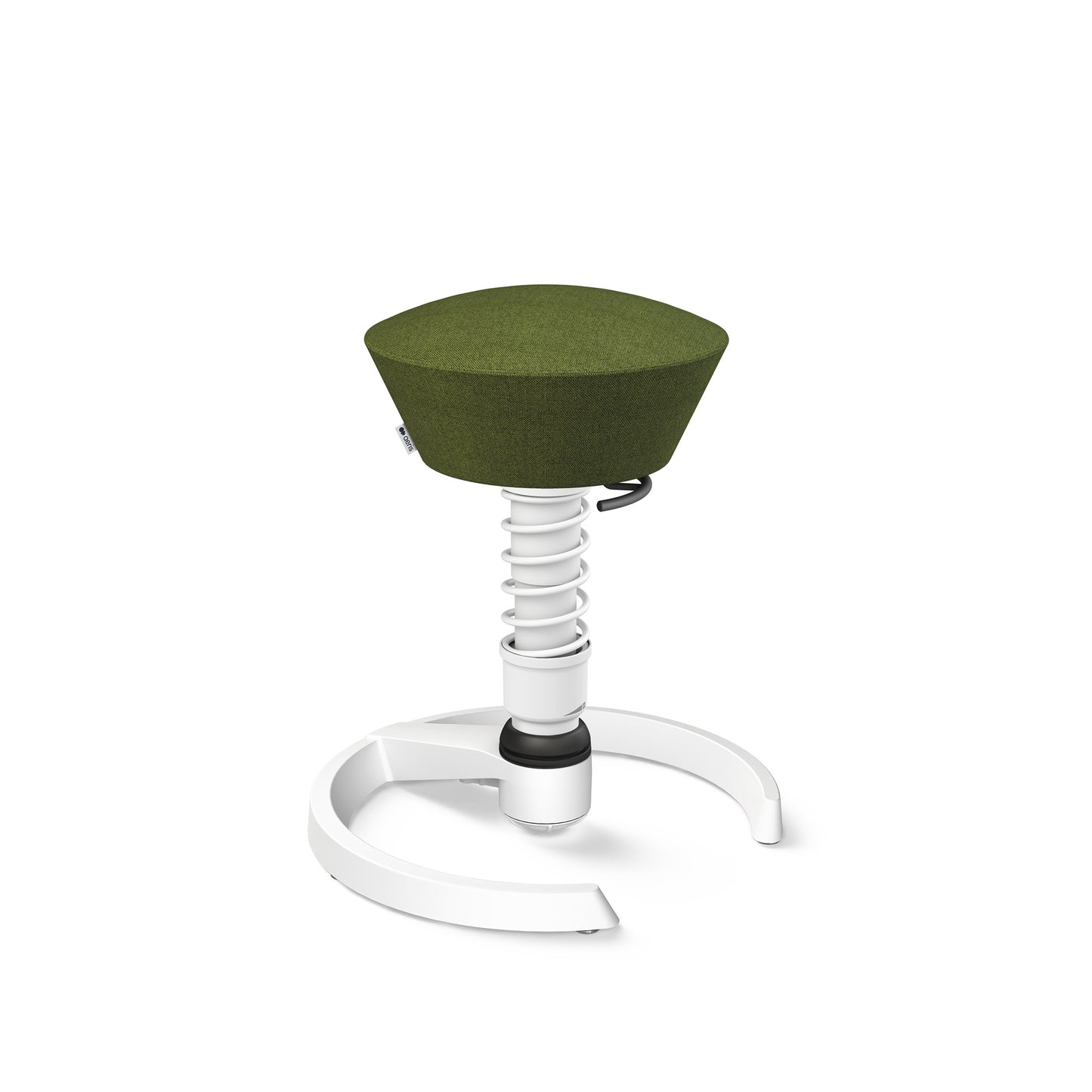 Aeris Swopper 3D Hocker Standard-Feder Gestell weiß Bezug Wolle Capture