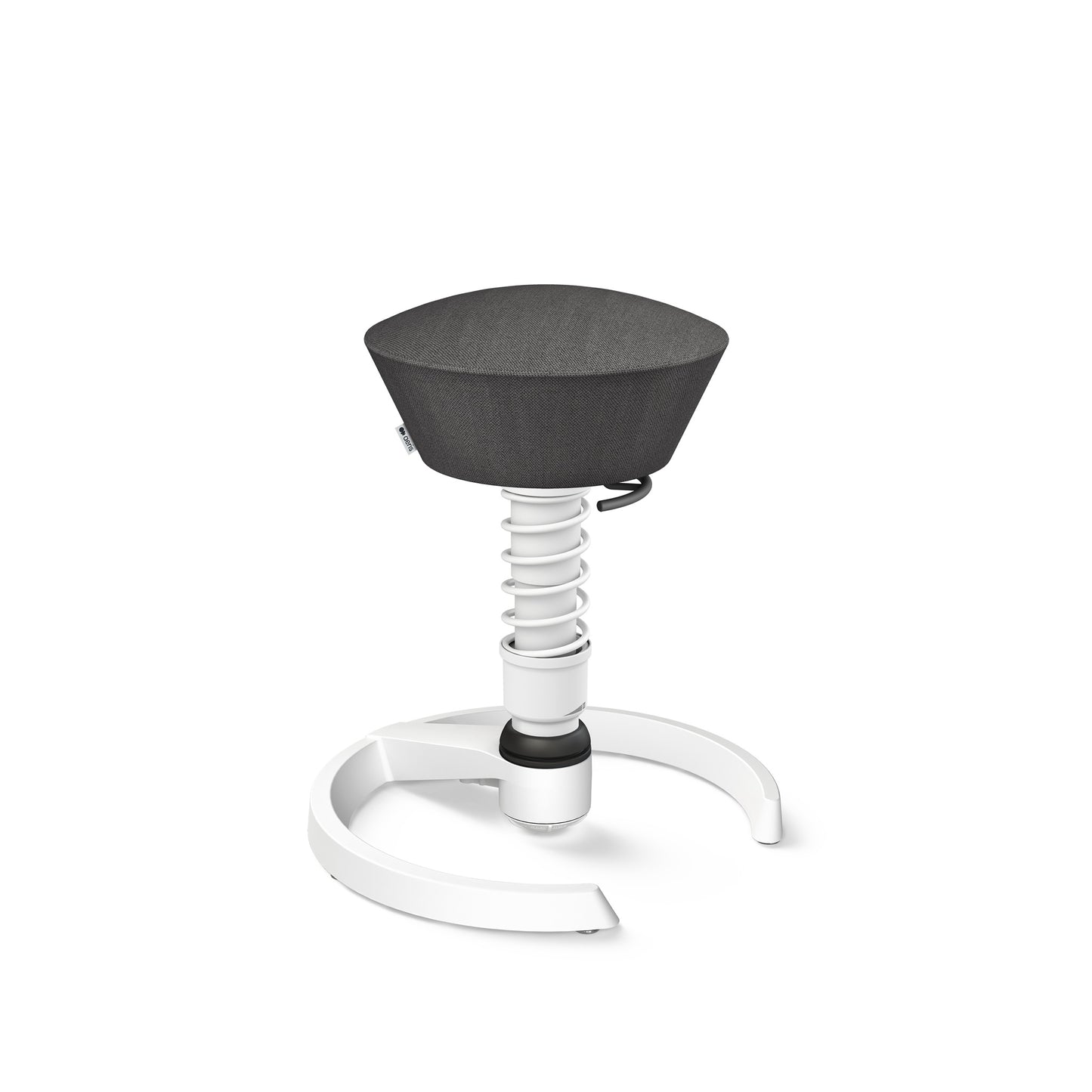 Aeris Swopper 3D Hocker Standard-Feder Gestell weiß Bezug Wolle Capture