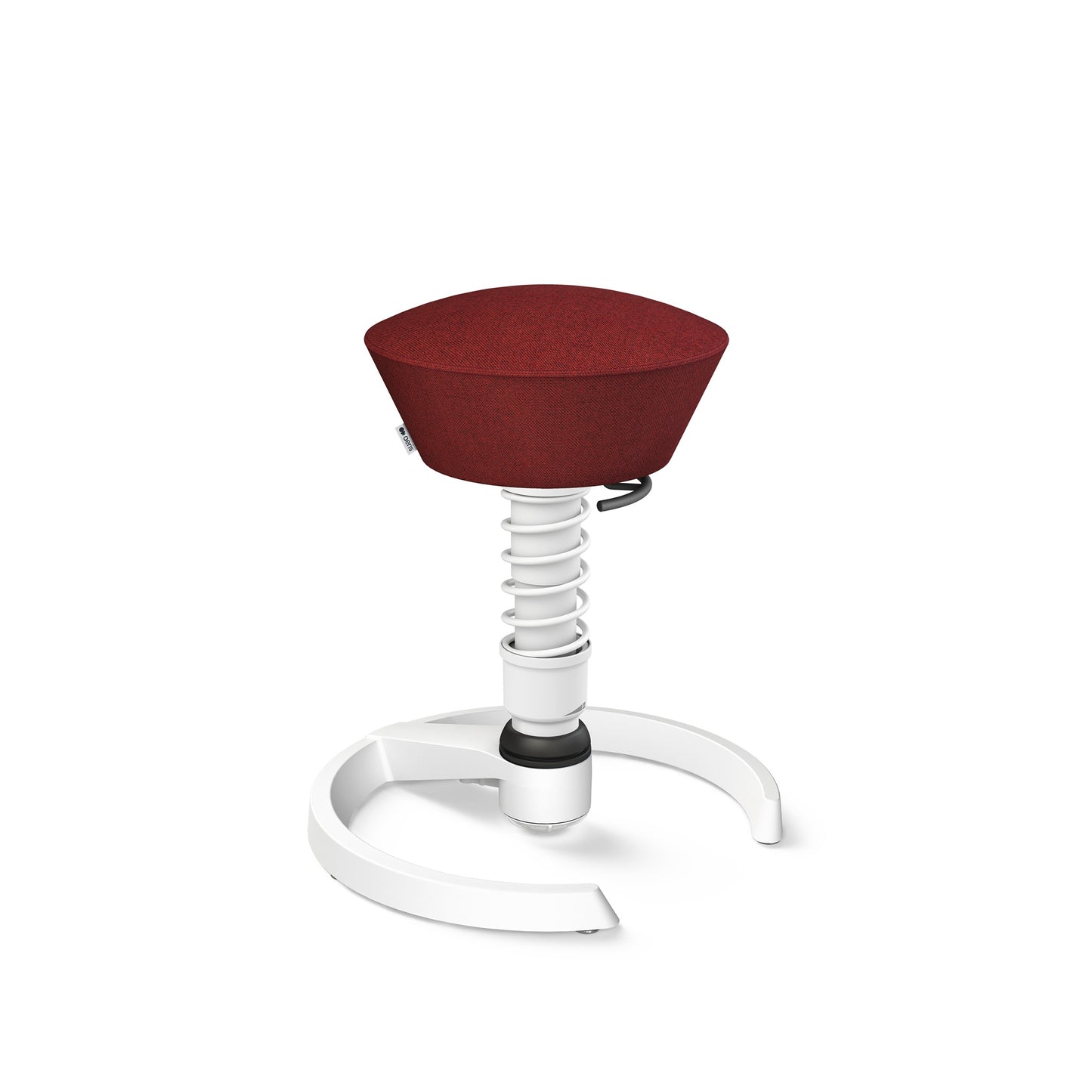 Aeris Swopper 3D Hocker Standard-Feder Gestell weiß Bezug Wolle Capture