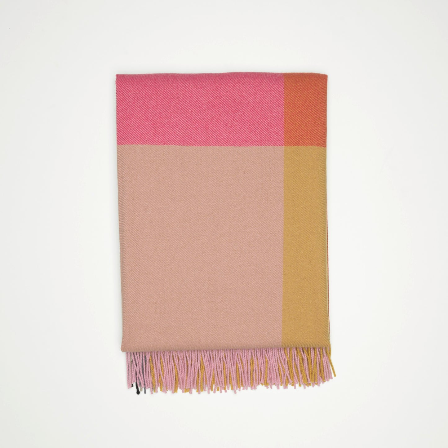 Vitra Colour Block Blanket von Hella Jongerius Wolldecke pink - beige