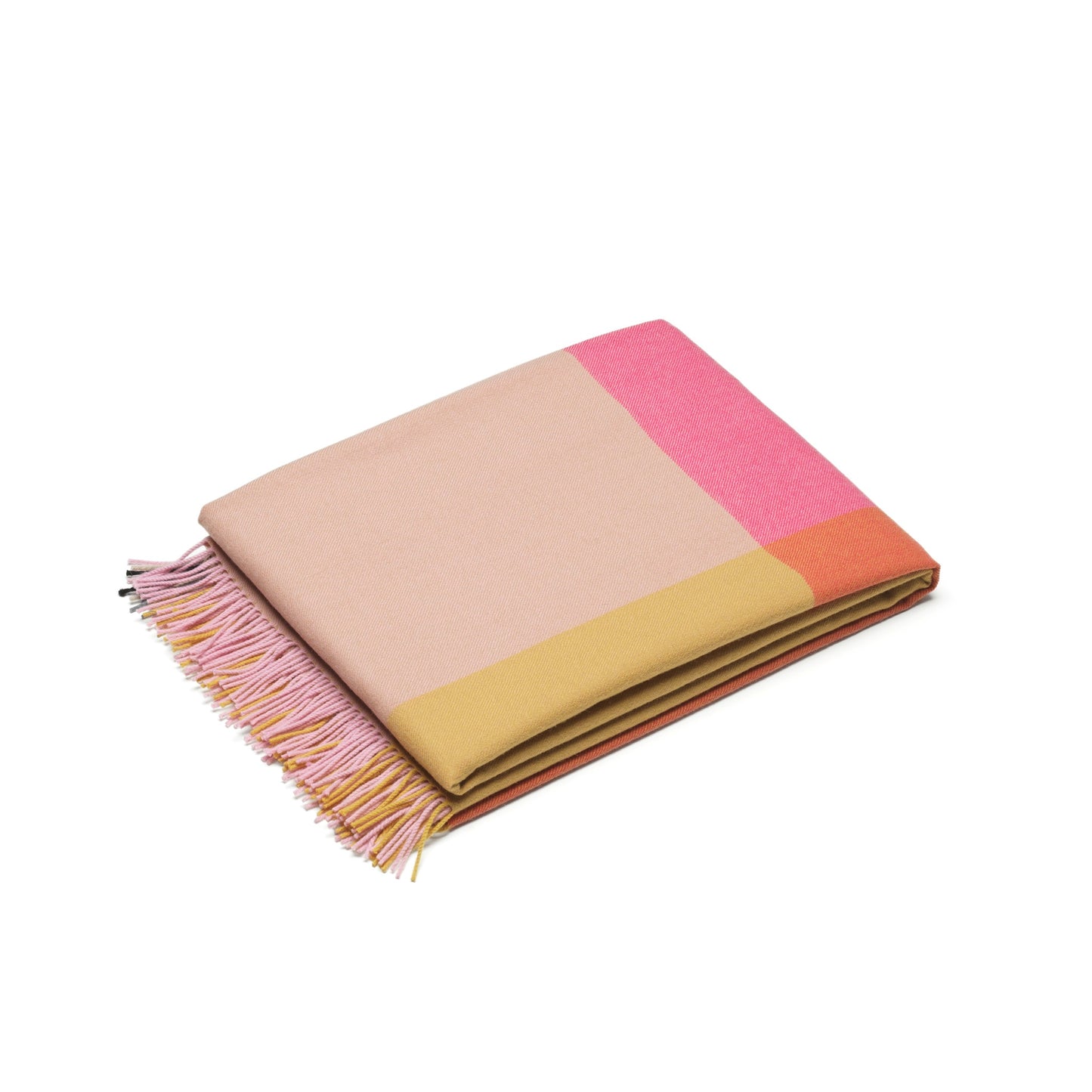 Vitra Colour Block Blanket von Hella Jongerius Wolldecke pink - beige