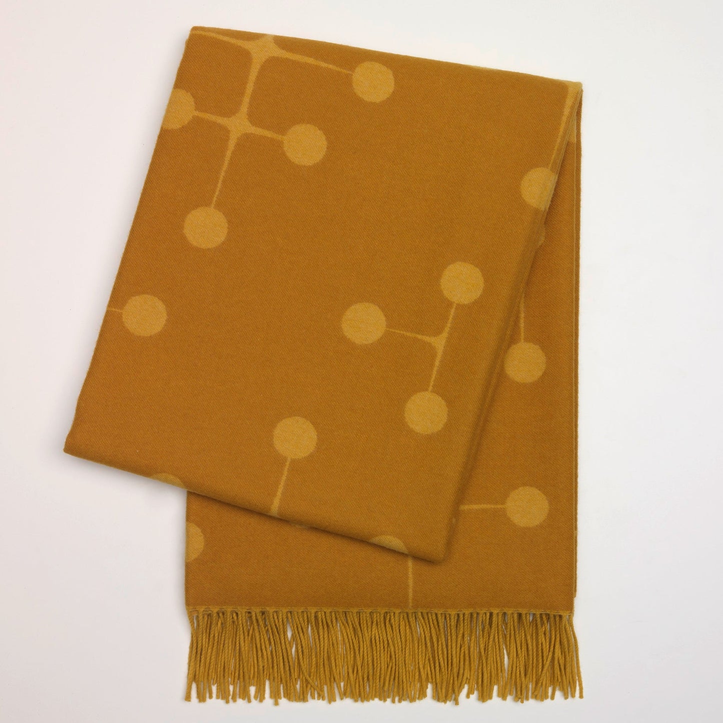 Vitra Eames Wool Blanket Dot Pattern Wolldecke mustard gelb gepunktet