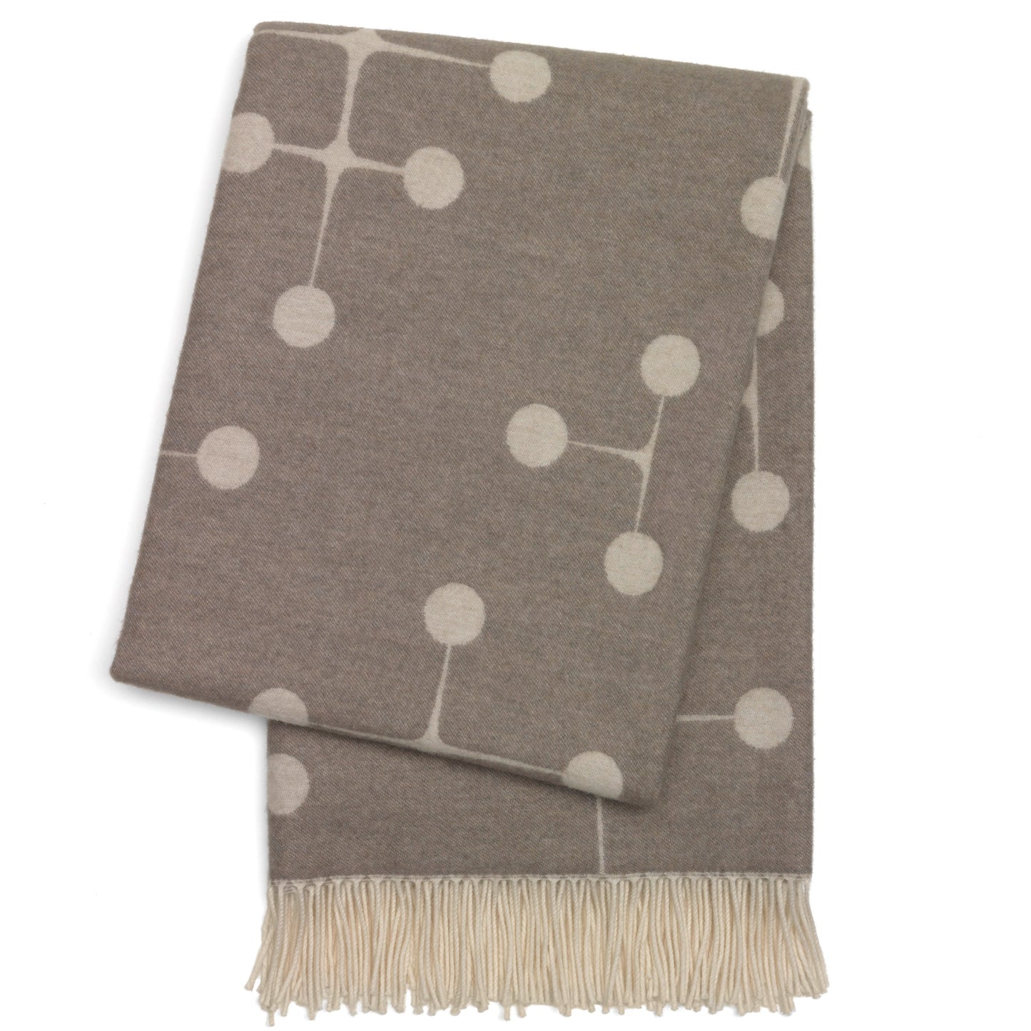 Vitra Eames Wool Blanket Dot Pattern Wolldecke taupe beige gepunktet