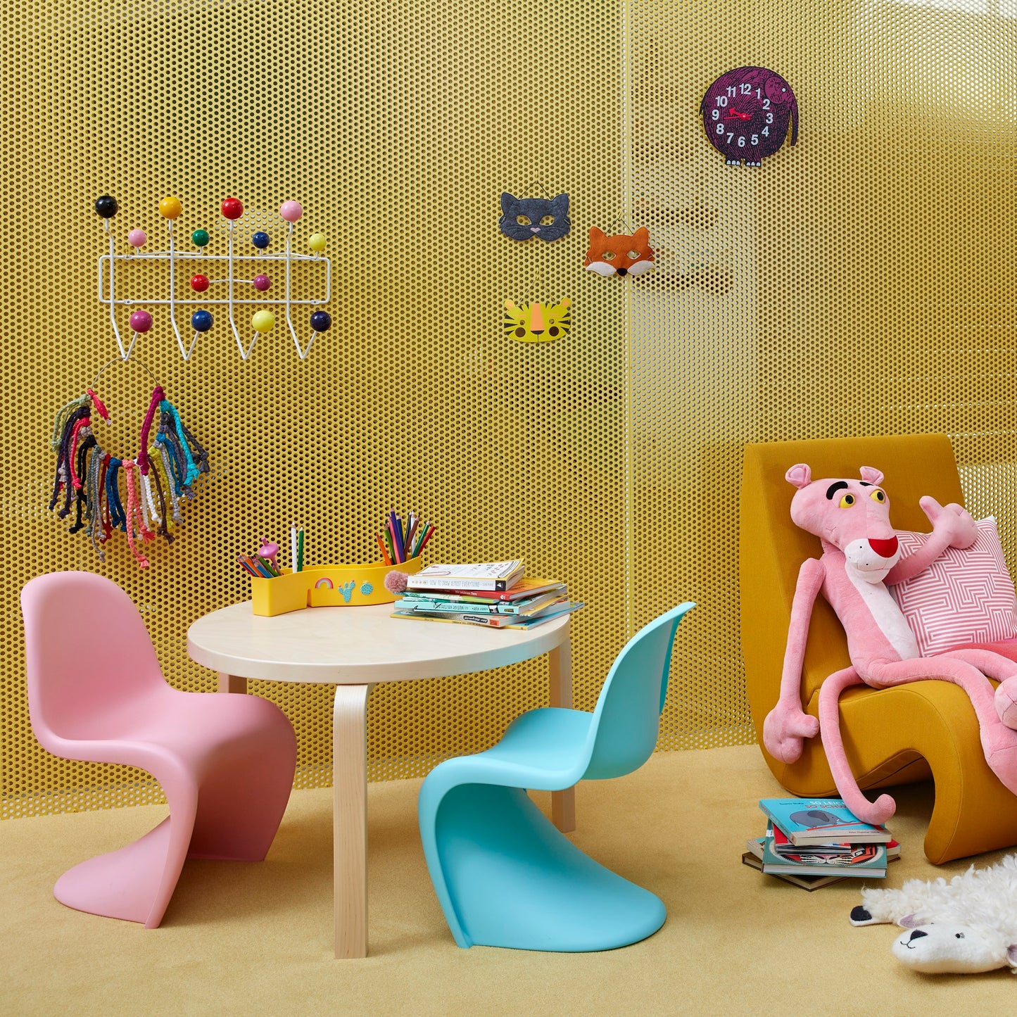 Vitra Eames Hang it all Wandgarderobe mehrfarbig