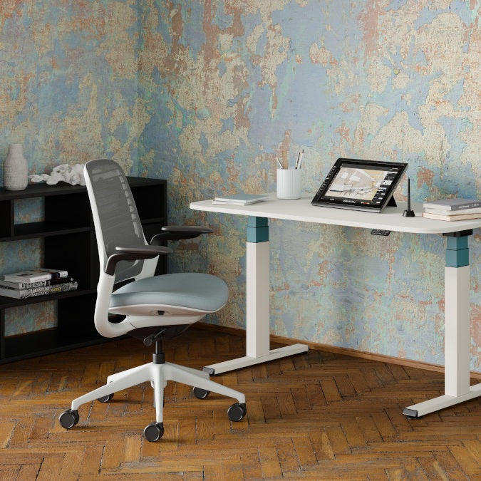 Steelcase Series 1 Bürostuhl Netzrücken & Armlehnen Bezug Era - konfigurierbar