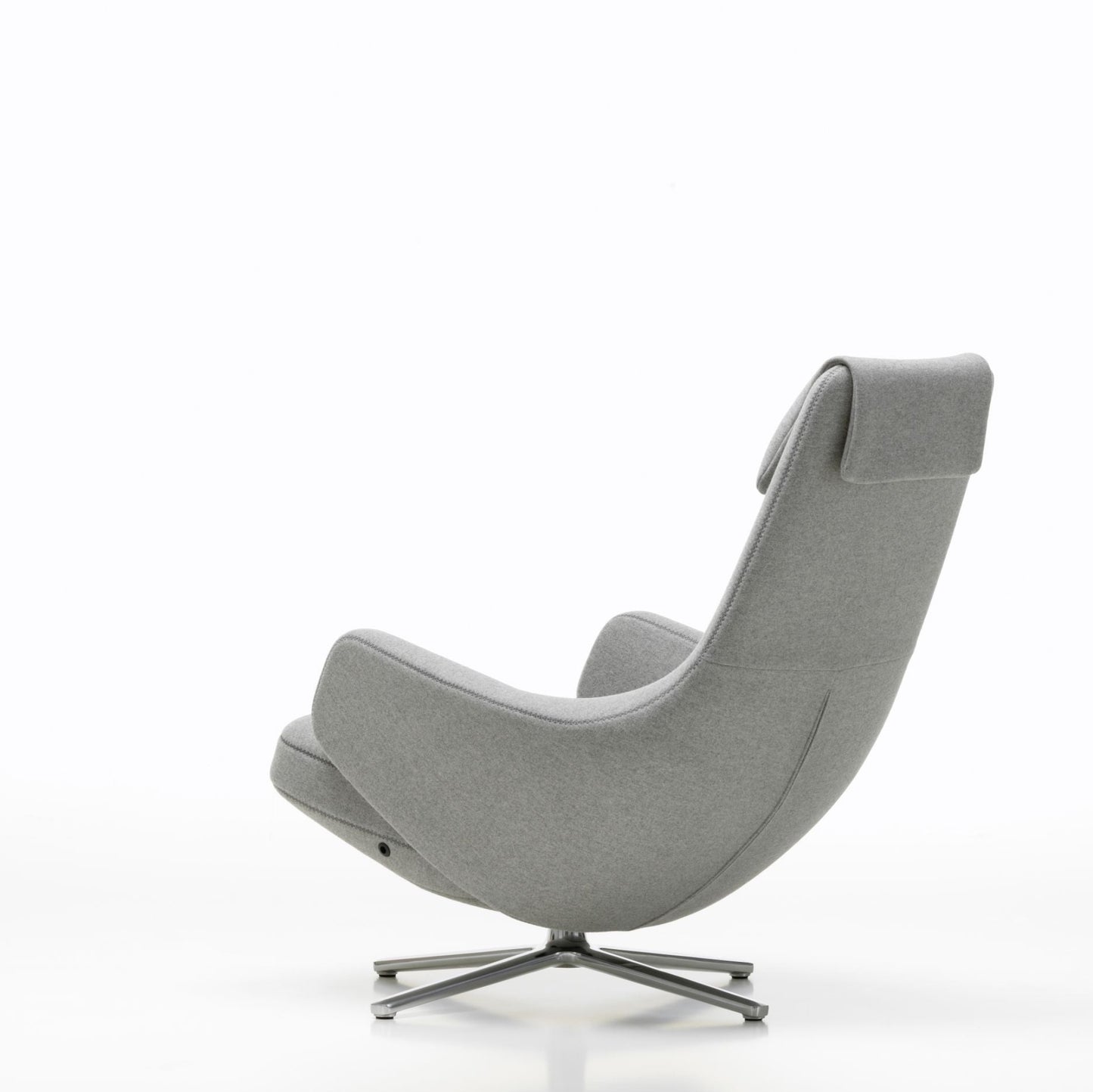 Vitra Repos Loungesessel drehbar mit Ottoman hoher Sessel & Hocker