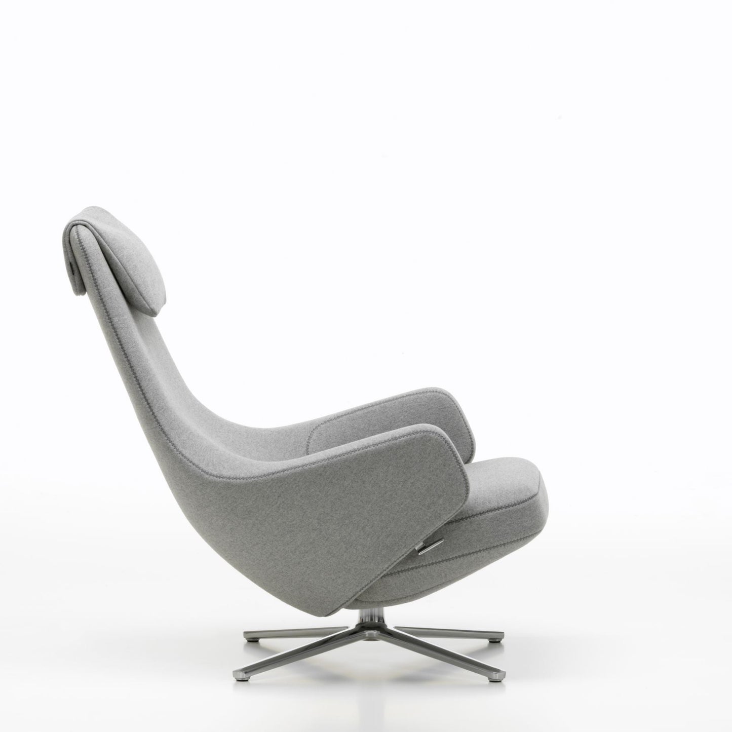 Vitra Repos Loungesessel drehbar mit Ottoman hoher Sessel & Hocker