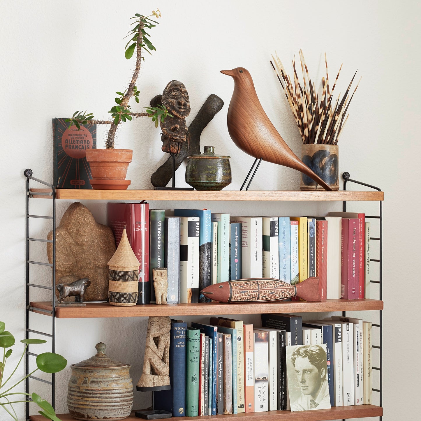 Vitra Eames House Bird Dekofigur Vogel Nussbaum dunkel