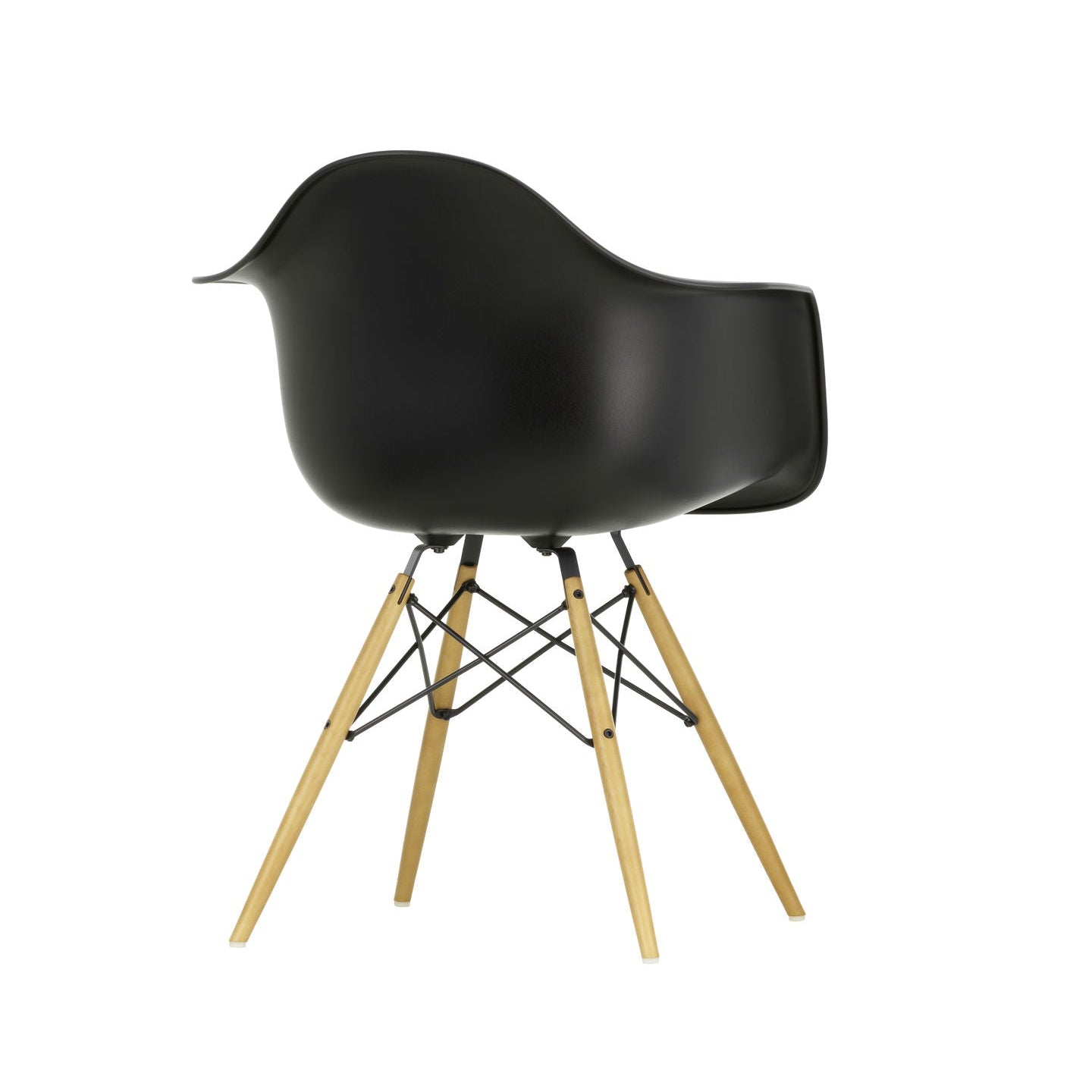 Vitra Eames Plastic Armchair DAW RE Ahorn gelblich Kunststoff recycelt