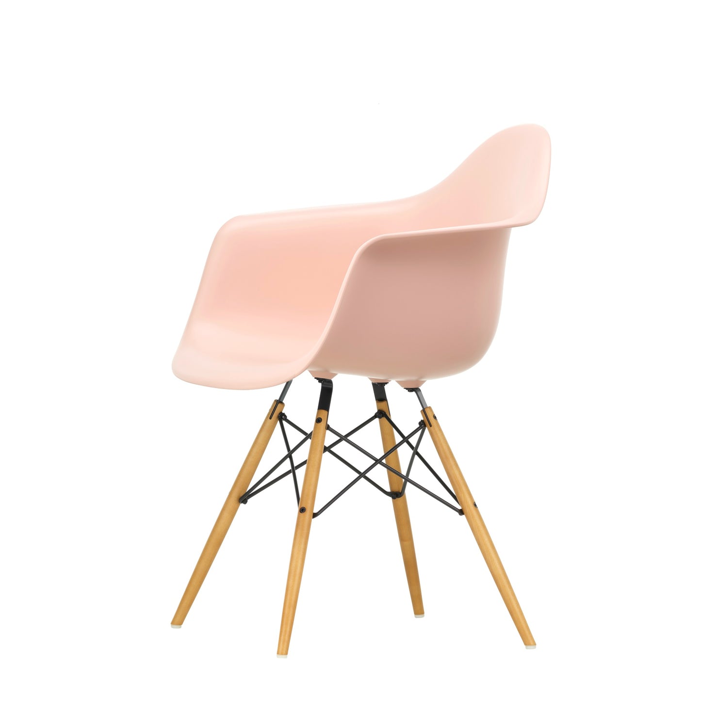Vitra Eames Plastic Armchair DAW RE Ahorn gelblich Kunststoff recycelt