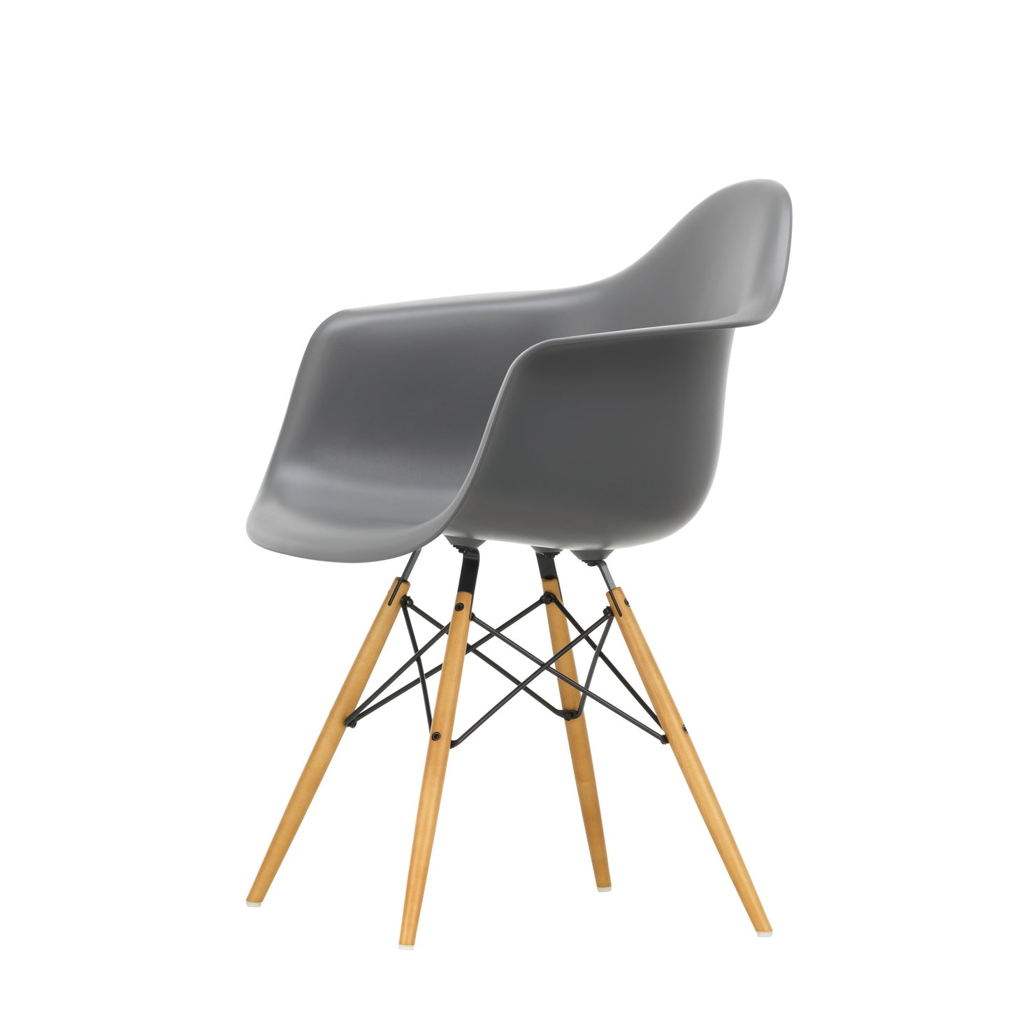 Vitra Eames Plastic Armchair DAW RE Ahorn gelblich Kunststoff recycelt