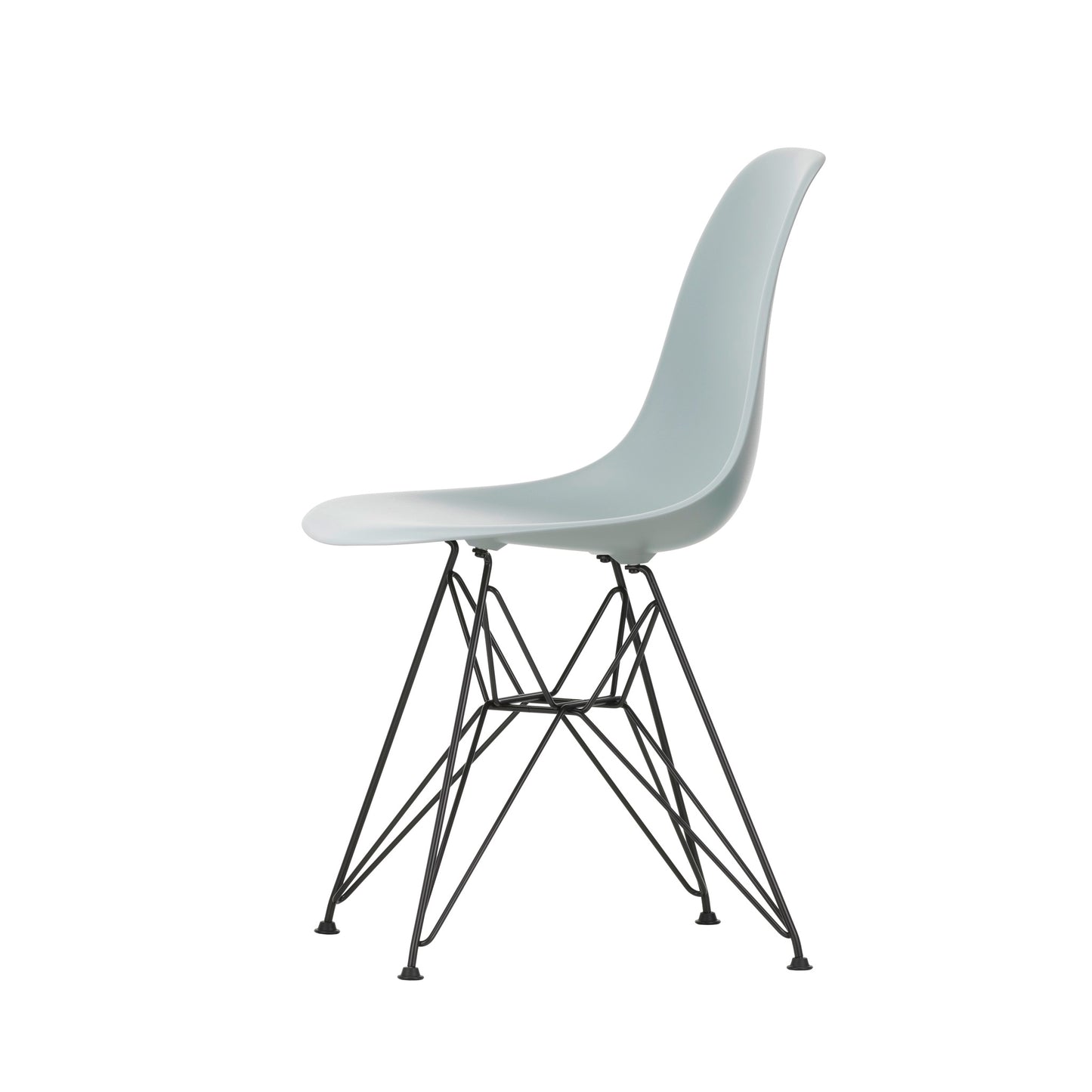 Vitra Eames Plastic Side Chair DSR RE Kunststoff Stuhl Gestell schwarz