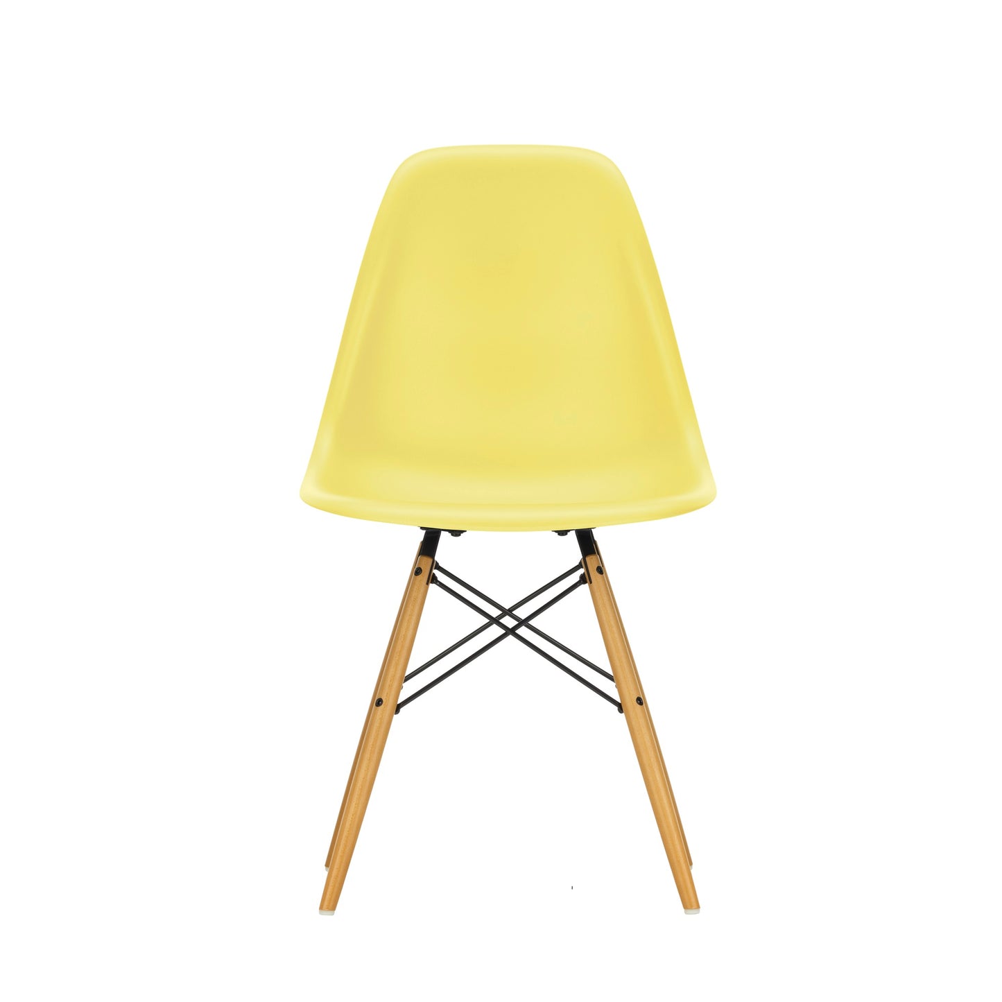Vitra Eames Plastic Side Chair DSW RE Ahorn gelblich Kunststoff