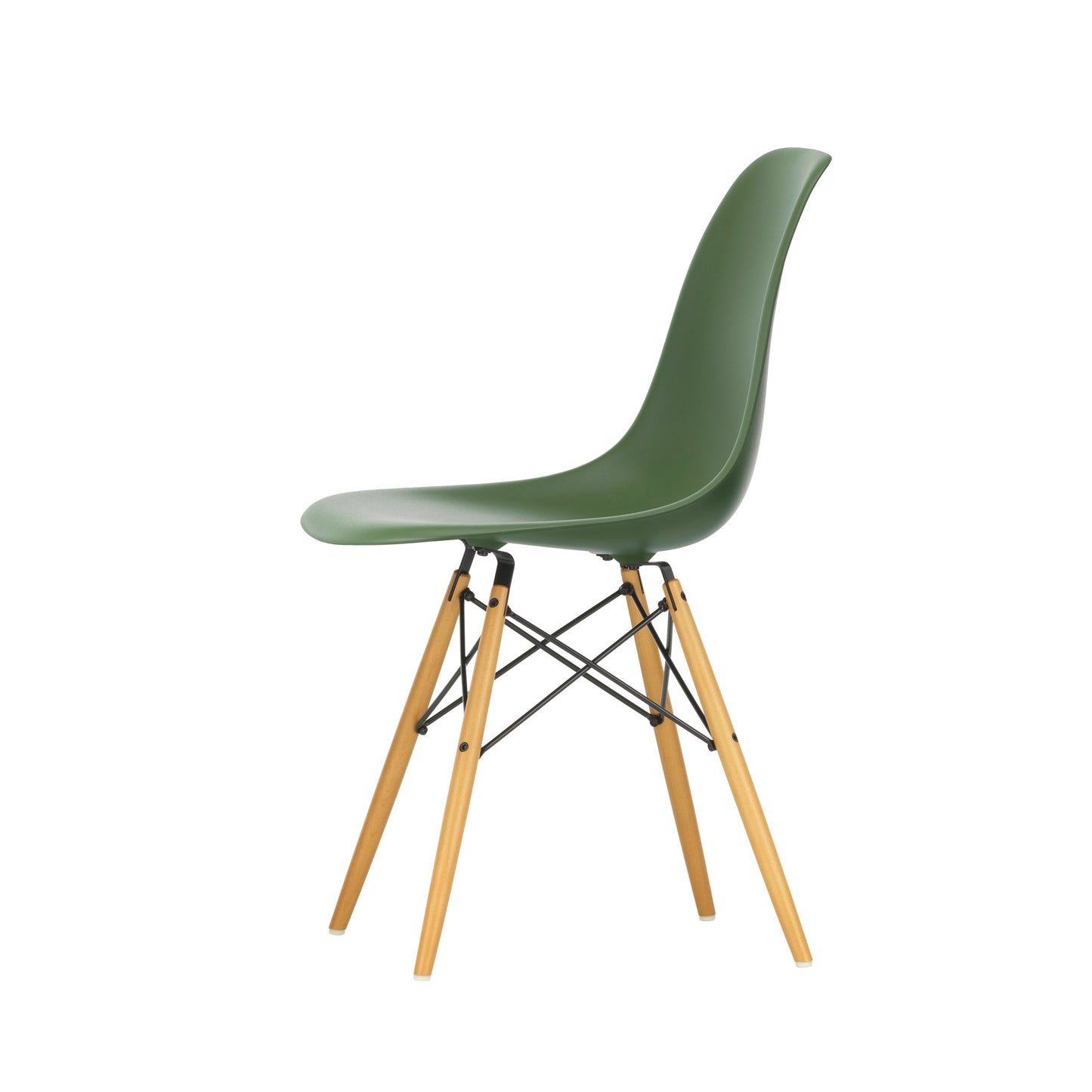 Vitra Eames Plastic Side Chair DSW RE Ahorn gelblich Kunststoff