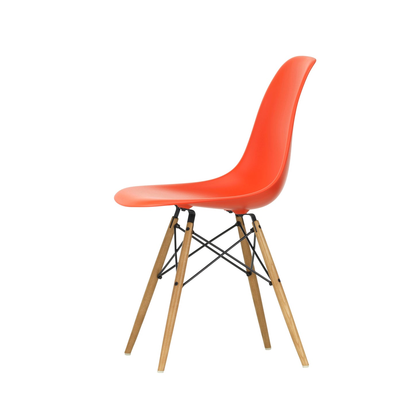 Vitra Eames Plastic Side Chair DSW RE Esche honigfarben Kunststoff recycelt