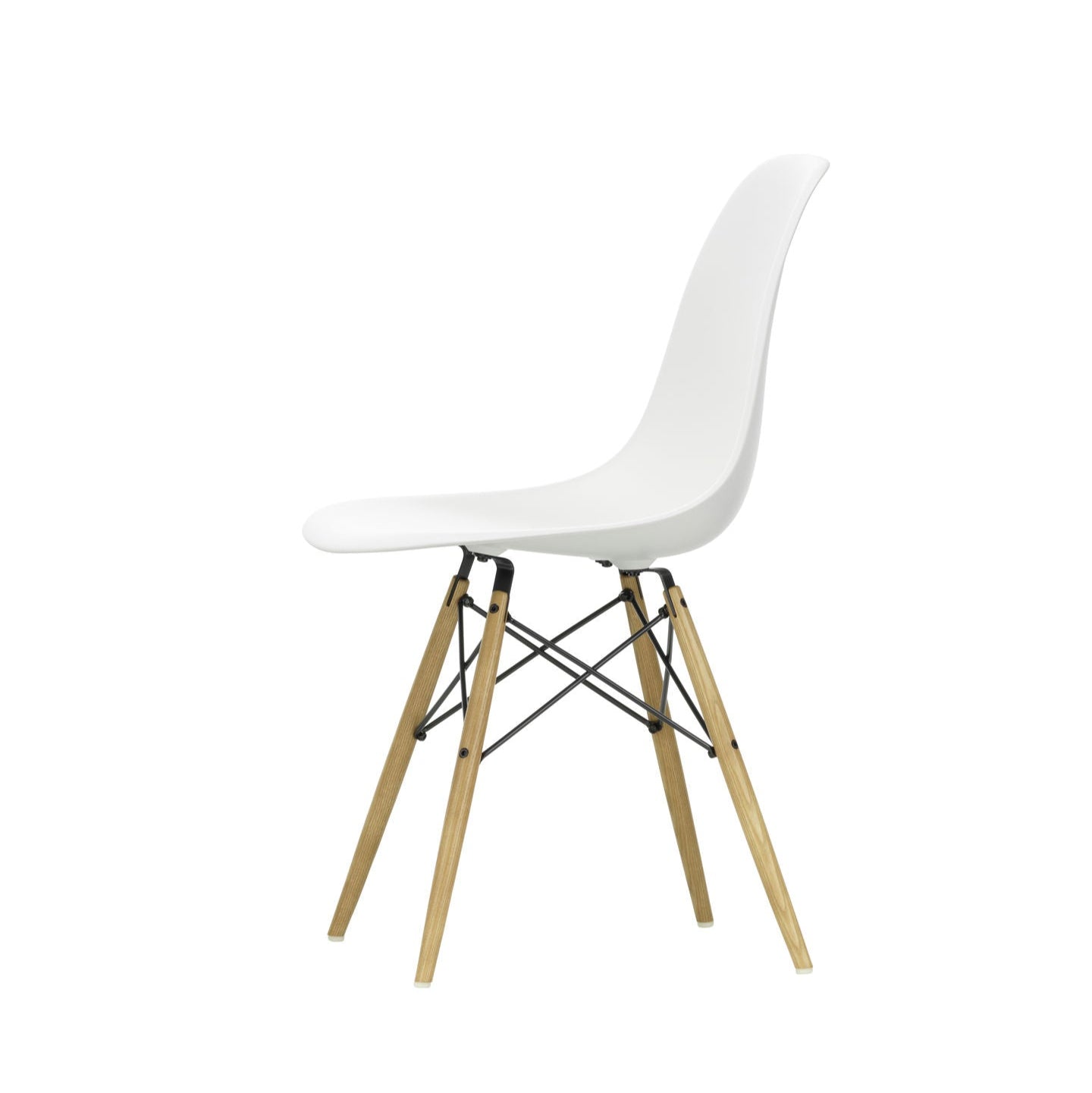 Vitra Eames Plastic Side Chair DSW RE Esche honigfarben Kunststoff recycelt