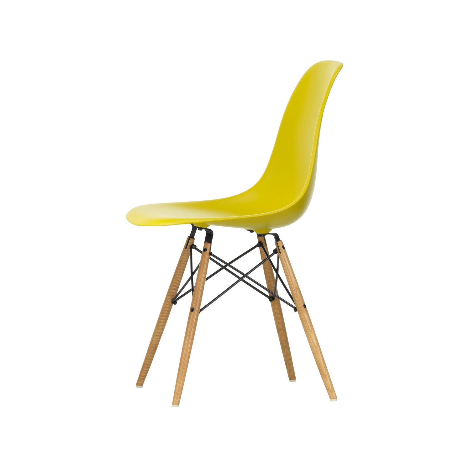 Vitra Eames Plastic Side Chair DSW RE Esche honigfarben Kunststoff recycelt
