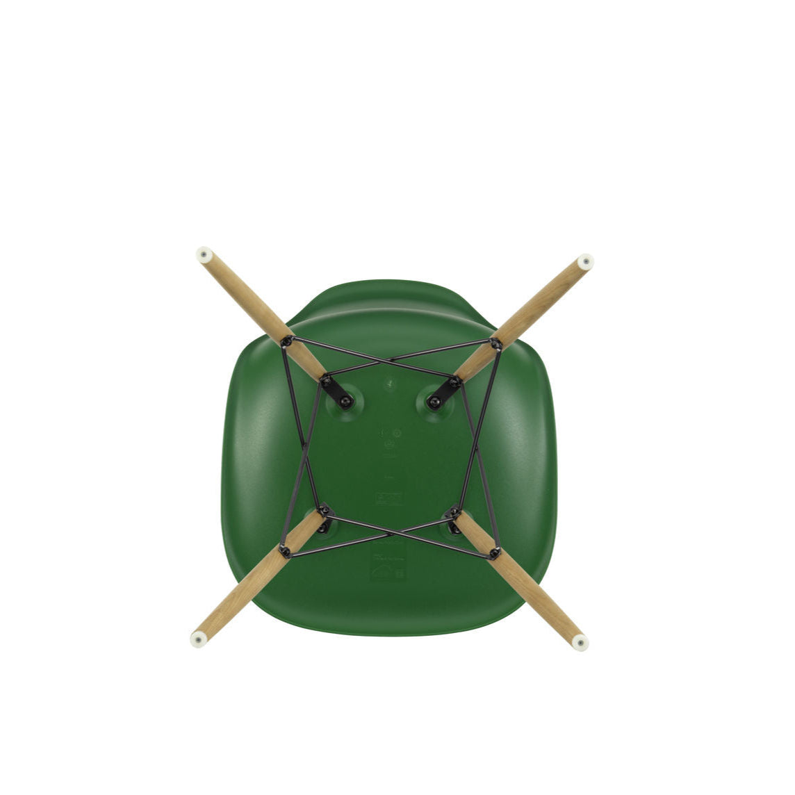 Vitra Eames Plastic Side Chair DSW RE Esche honigfarben Kunststoff recycelt