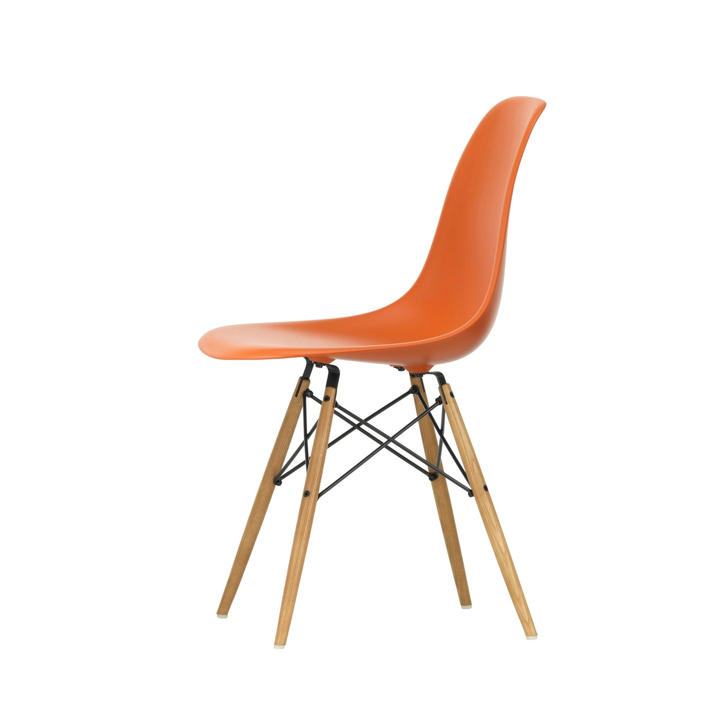 Vitra Eames Plastic Side Chair DSW RE Esche honigfarben Kunststoff recycelt
