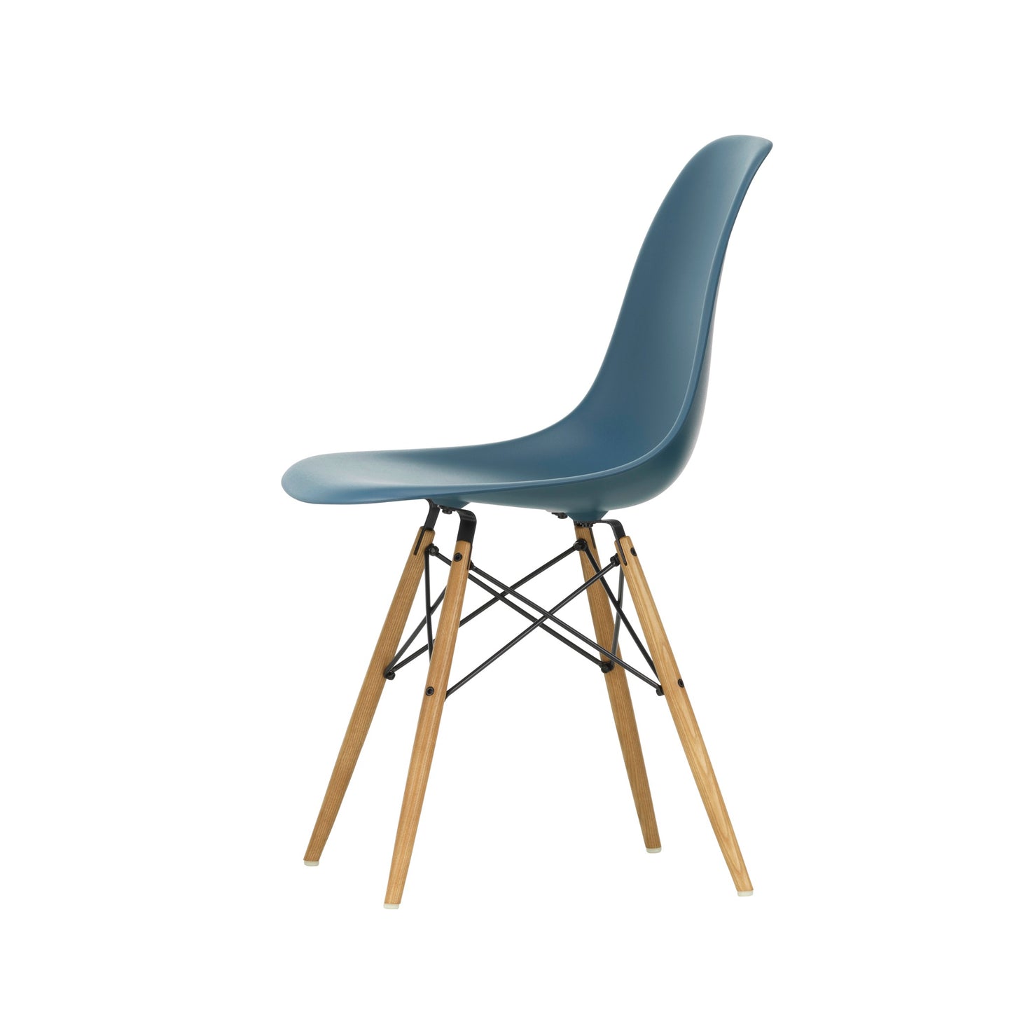 Vitra Eames Plastic Side Chair DSW RE Esche honigfarben Kunststoff recycelt