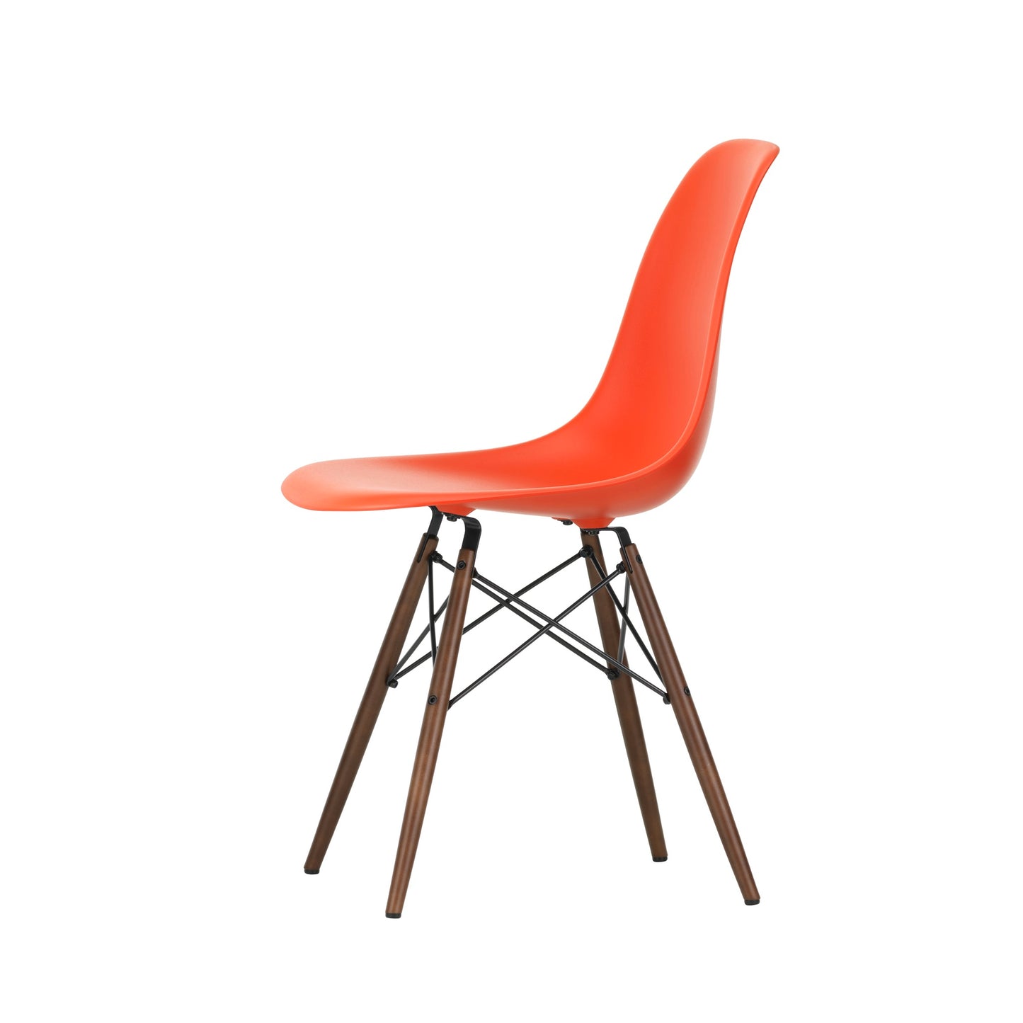 Vitra Eames Plastic Side Chair DSW RE Ahorn dunkel Kunststoff recycelt