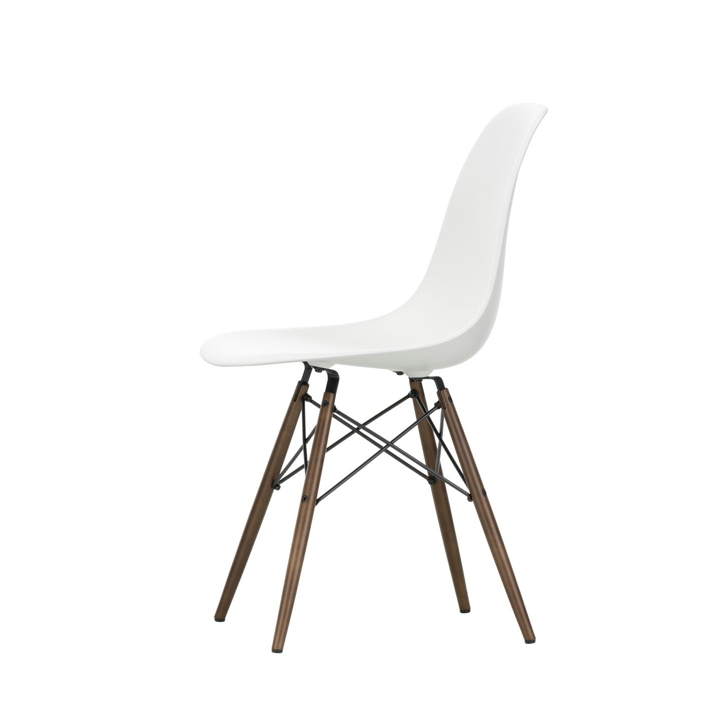 Vitra Eames Plastic Side Chair DSW RE Ahorn dunkel Kunststoff recycelt