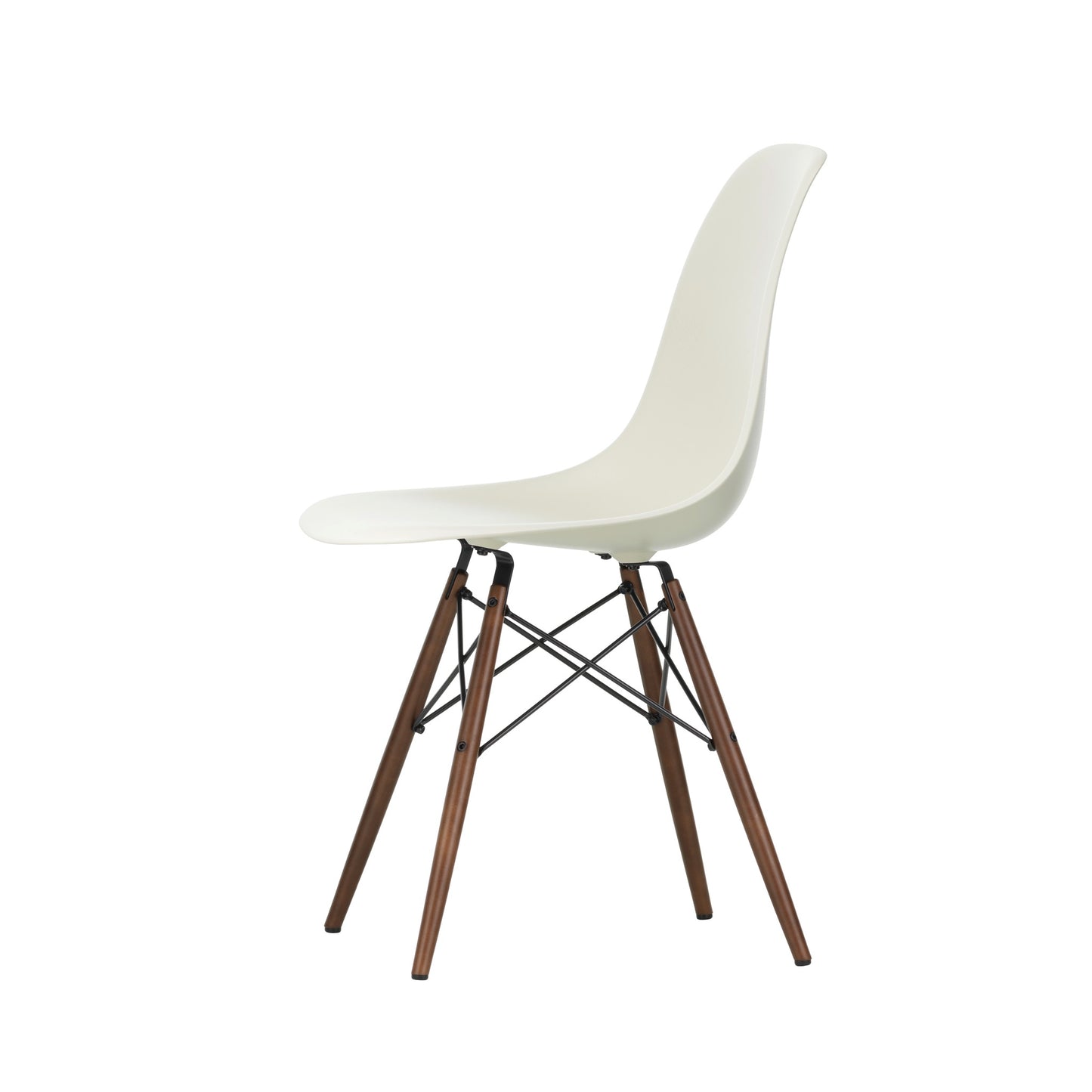Vitra Eames Plastic Side Chair DSW RE Ahorn dunkel Kunststoff recycelt
