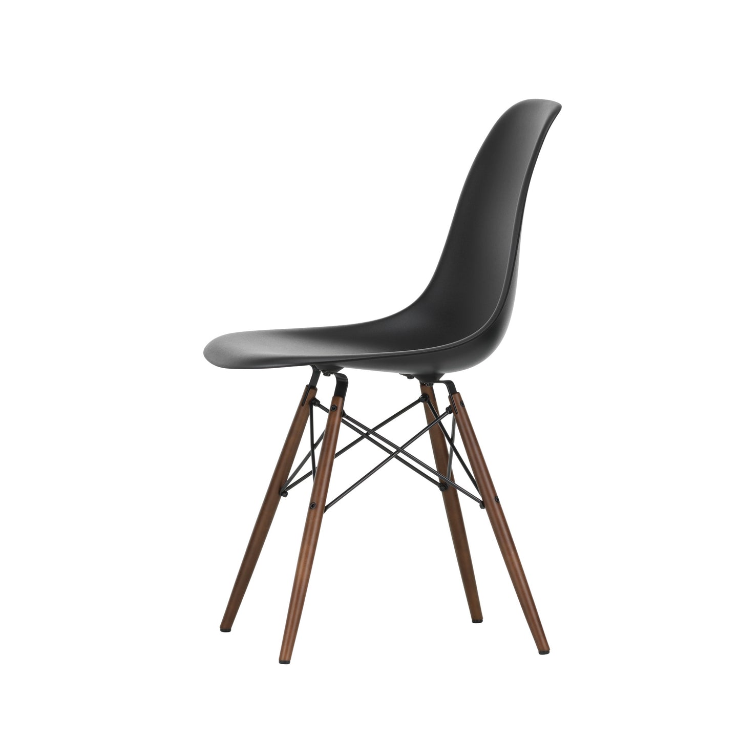 Vitra Eames Plastic Side Chair DSW RE Ahorn dunkel Kunststoff recycelt