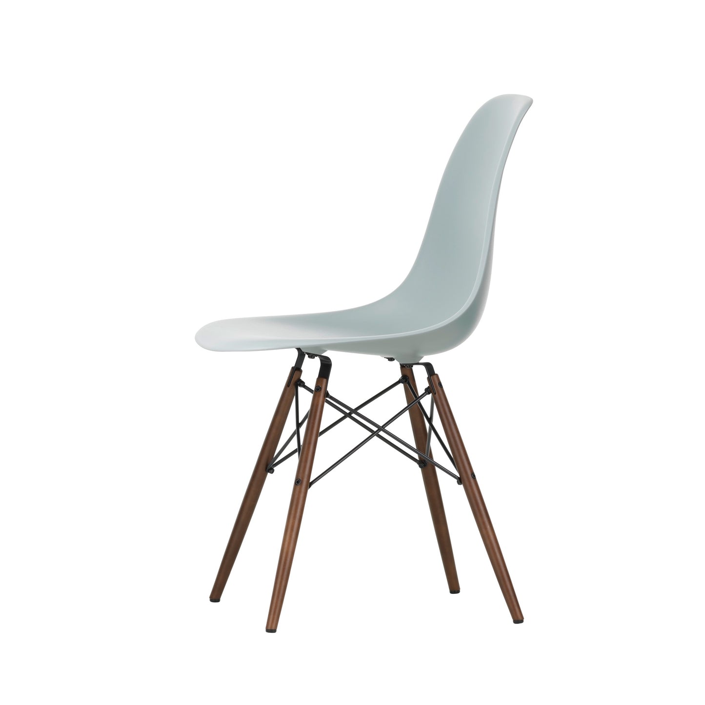 Vitra Eames Plastic Side Chair DSW RE Ahorn dunkel Kunststoff recycelt