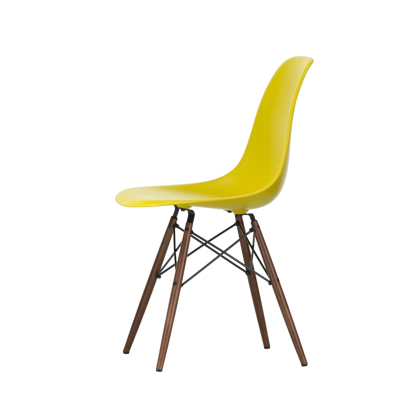 Vitra Eames Plastic Side Chair DSW RE Ahorn dunkel Kunststoff recycelt