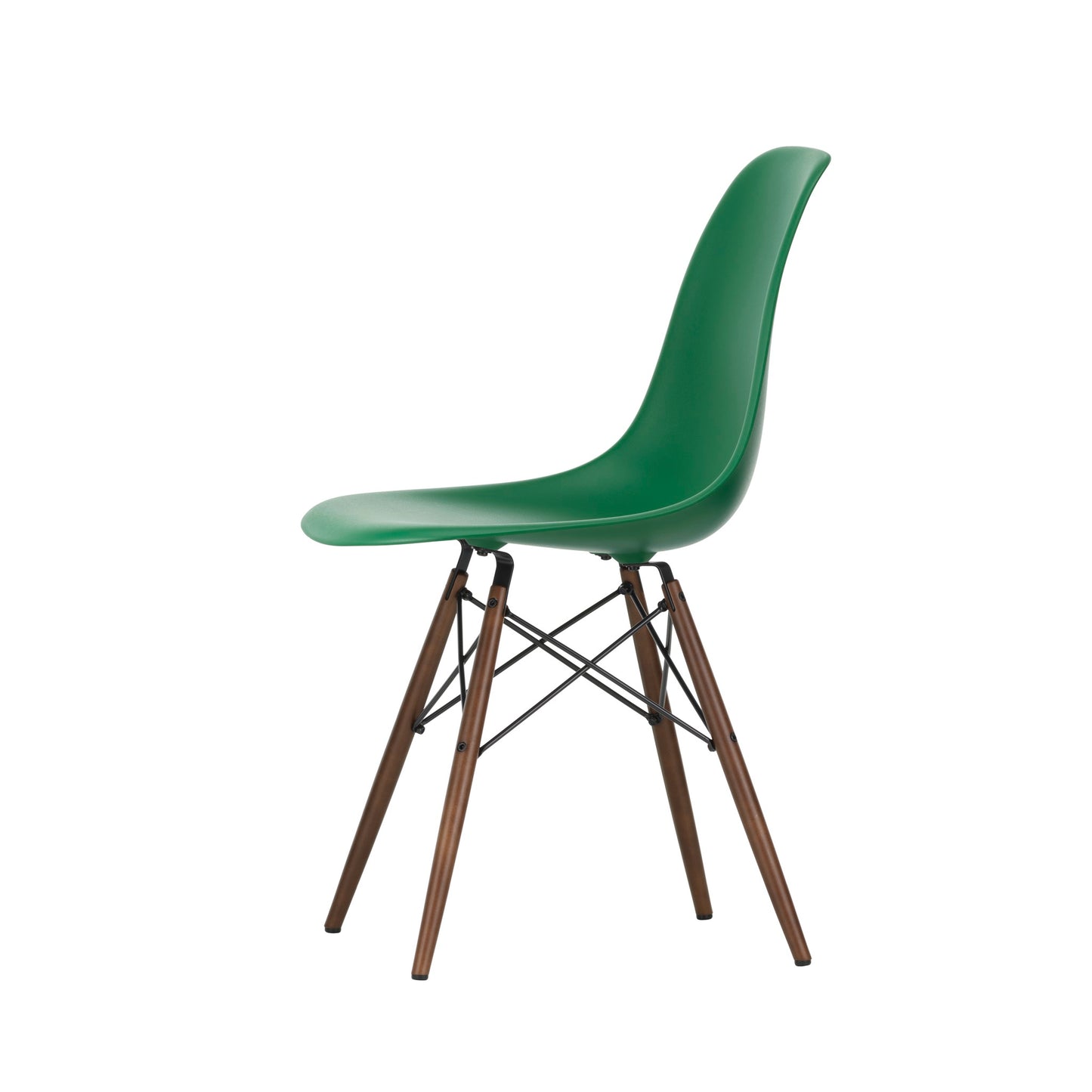 Vitra Eames Plastic Side Chair DSW RE Ahorn dunkel Kunststoff recycelt
