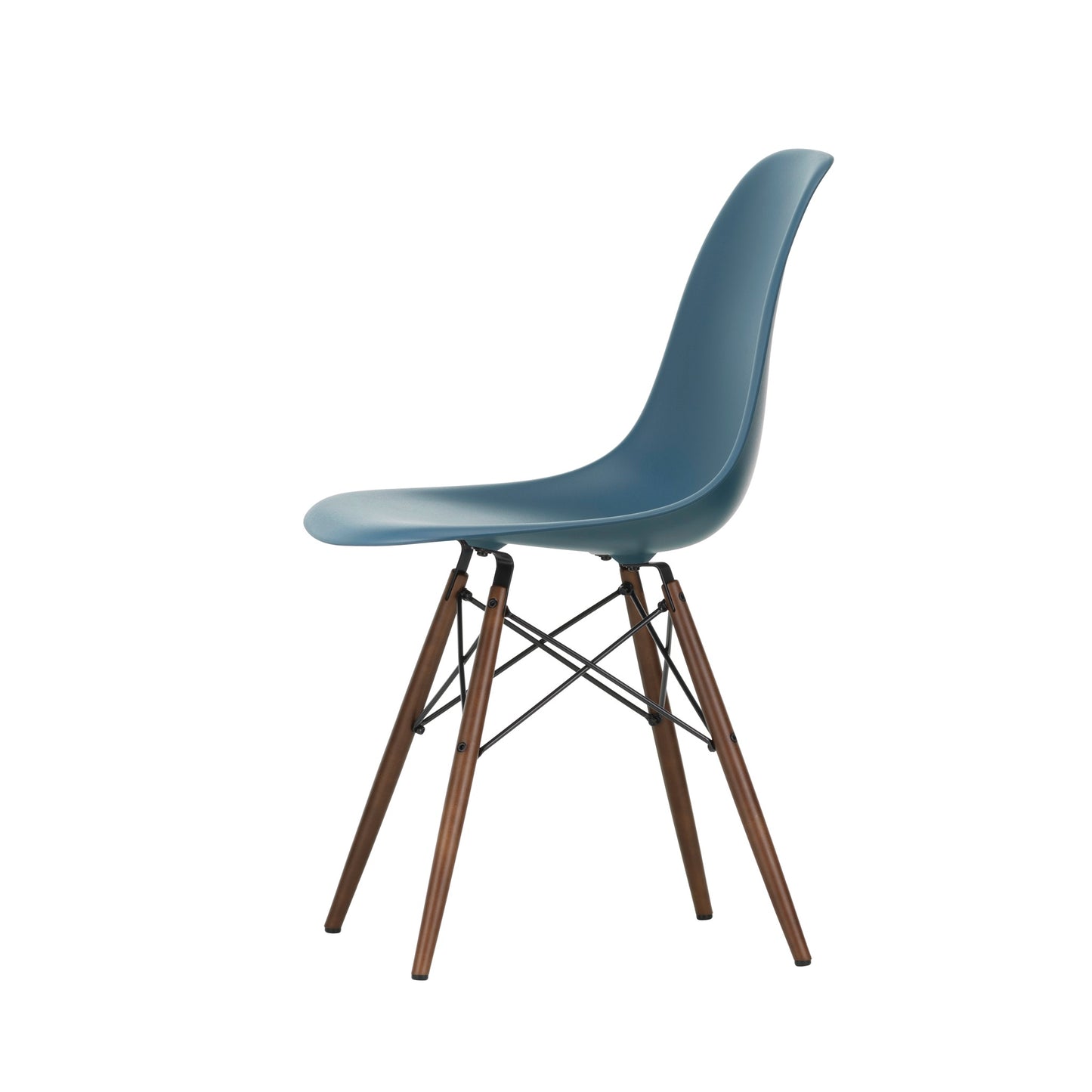 Vitra Eames Plastic Side Chair DSW RE Ahorn dunkel Kunststoff recycelt