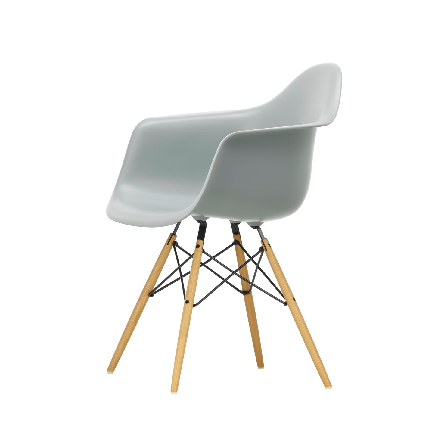 Vitra Eames Plastic Armchair DAW RE Esche honigfarben Kunststoff recycelt