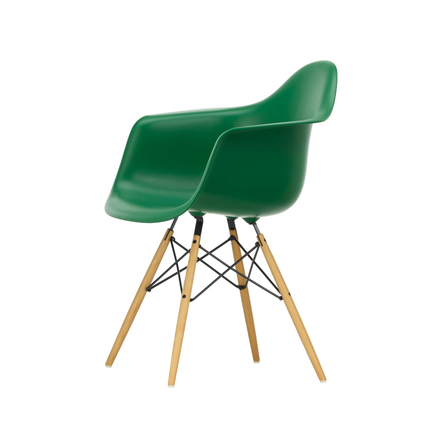 Vitra Eames Plastic Armchair DAW RE Esche honigfarben Kunststoff recycelt