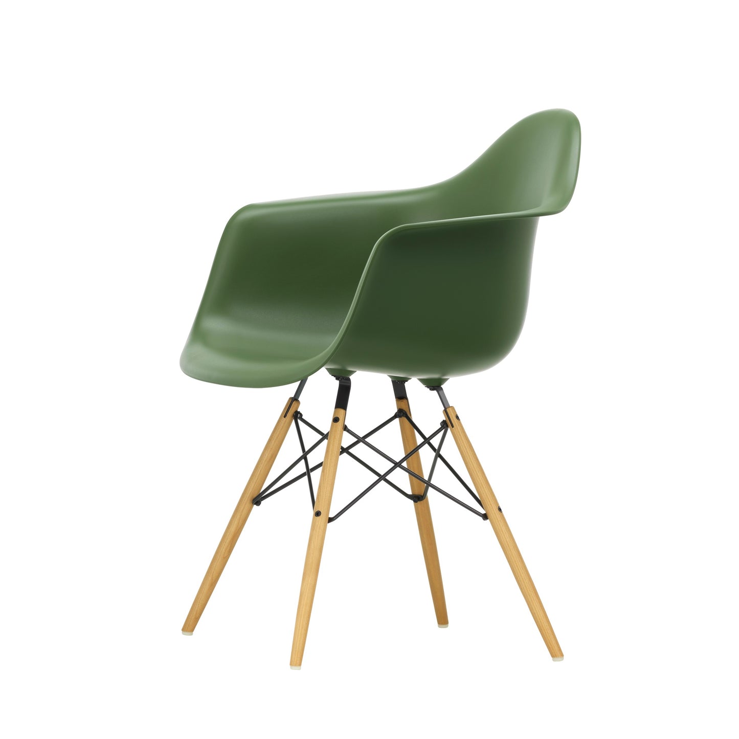 Vitra Eames Plastic Armchair DAW RE Esche honigfarben Kunststoff recycelt