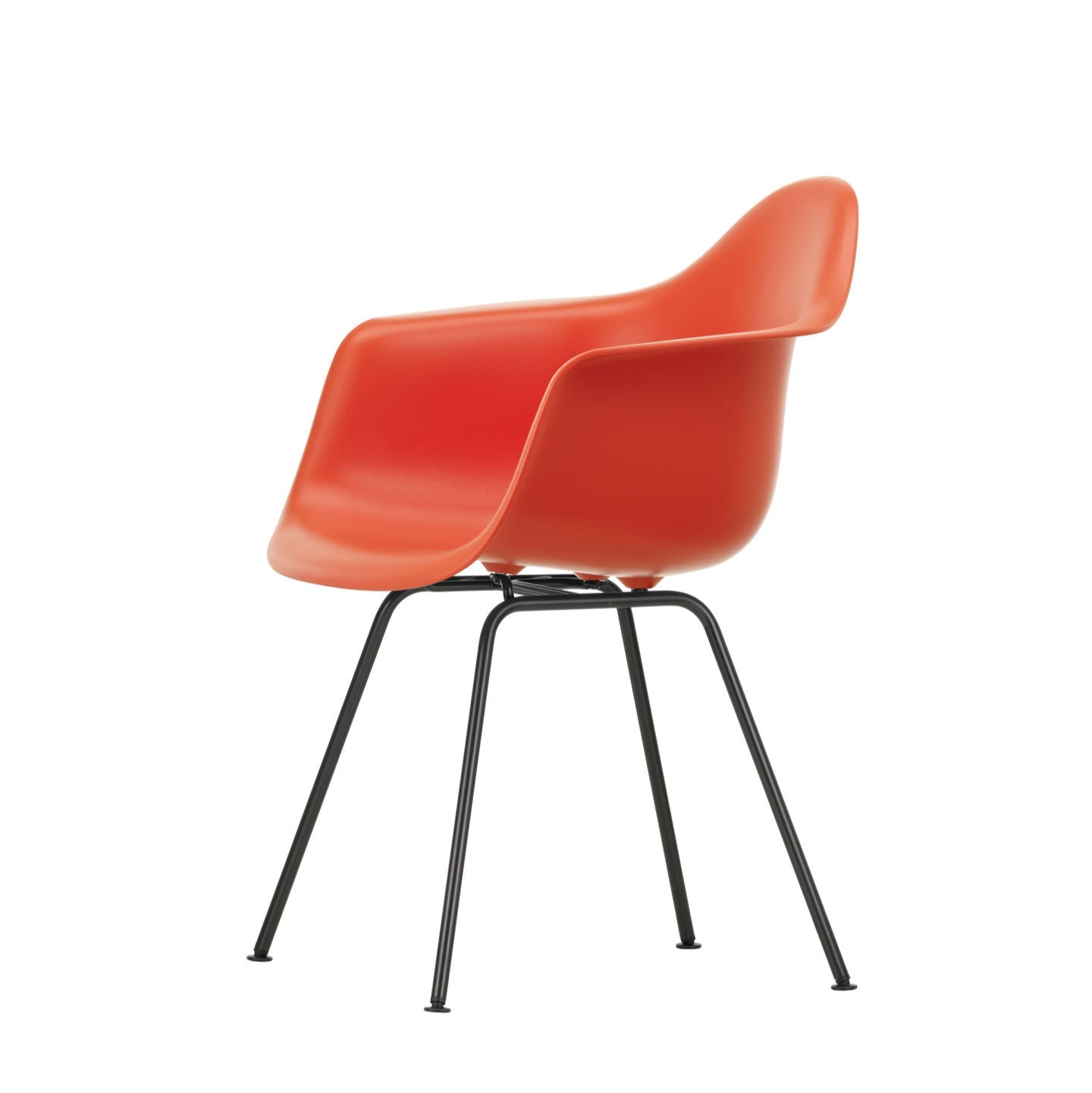 Vitra Eames Plastic Armchair DAX RE Stuhl mit Armlehne 4-Fuß pulverbeschichtet