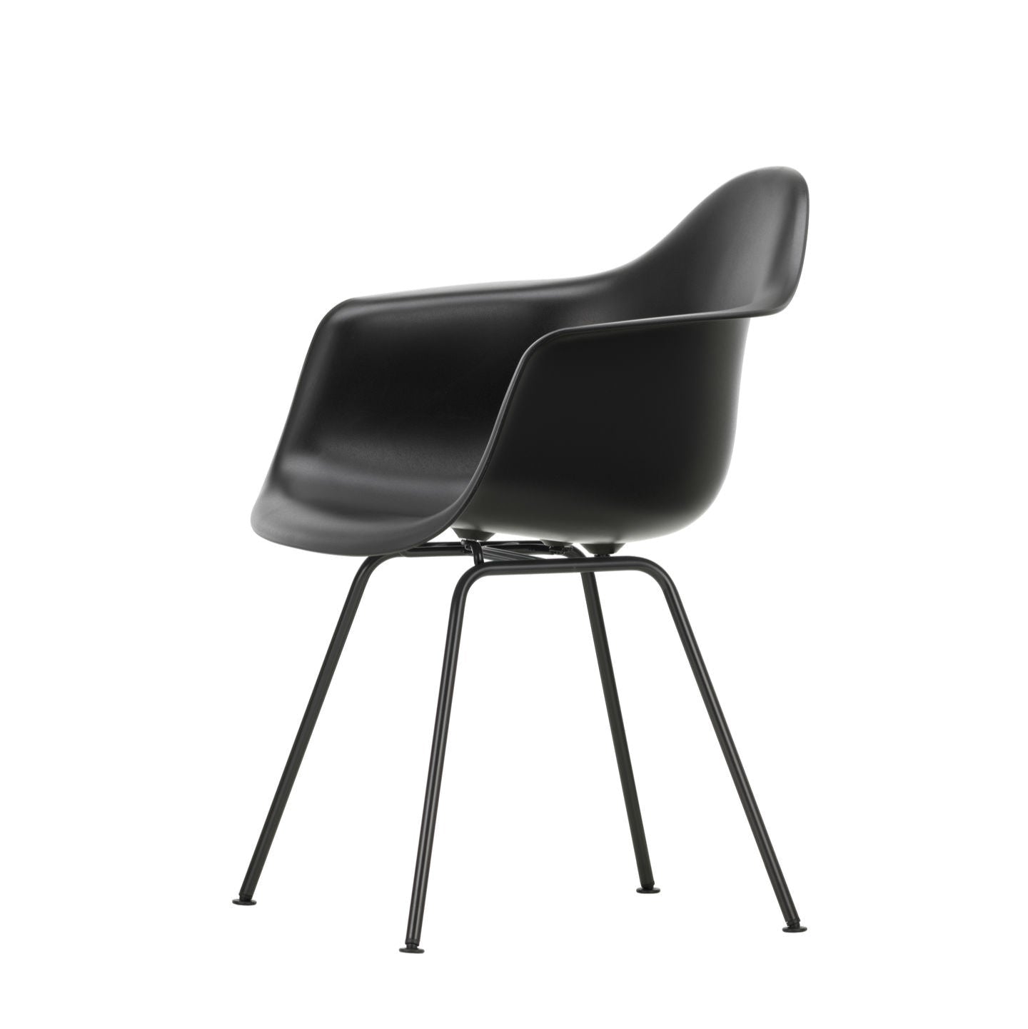 Vitra Eames Plastic Armchair DAX RE Stuhl mit Armlehne 4-Fuß pulverbeschichtet