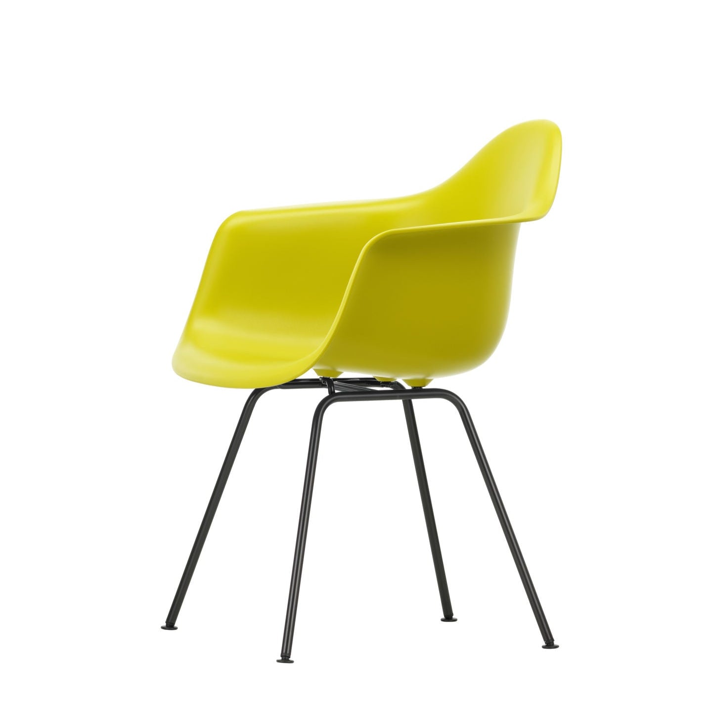Vitra Eames Plastic Armchair DAX RE Stuhl mit Armlehne 4-Fuß pulverbeschichtet