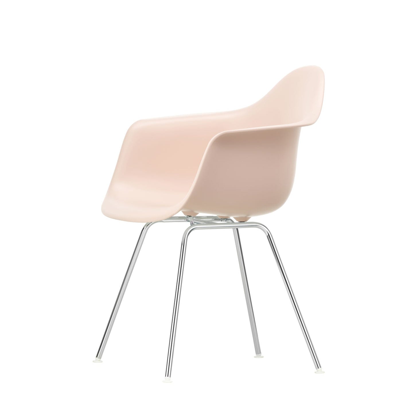 Vitra Eames Plastic Armchair DAX RE Stuhl mit Armlehne 4-Fuß chrom