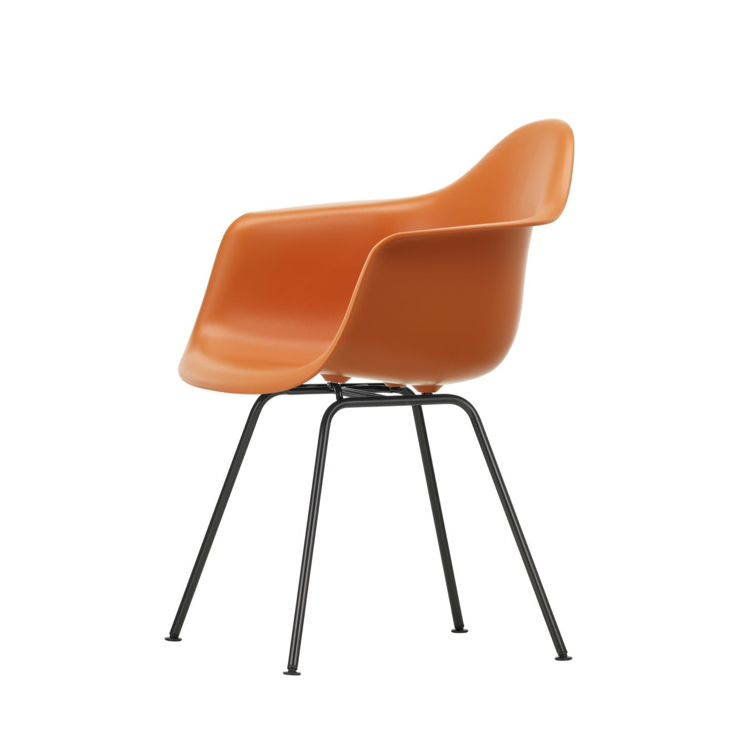 Vitra Eames Plastic Armchair DAX RE Stuhl mit Armlehne 4-Fuß pulverbeschichtet