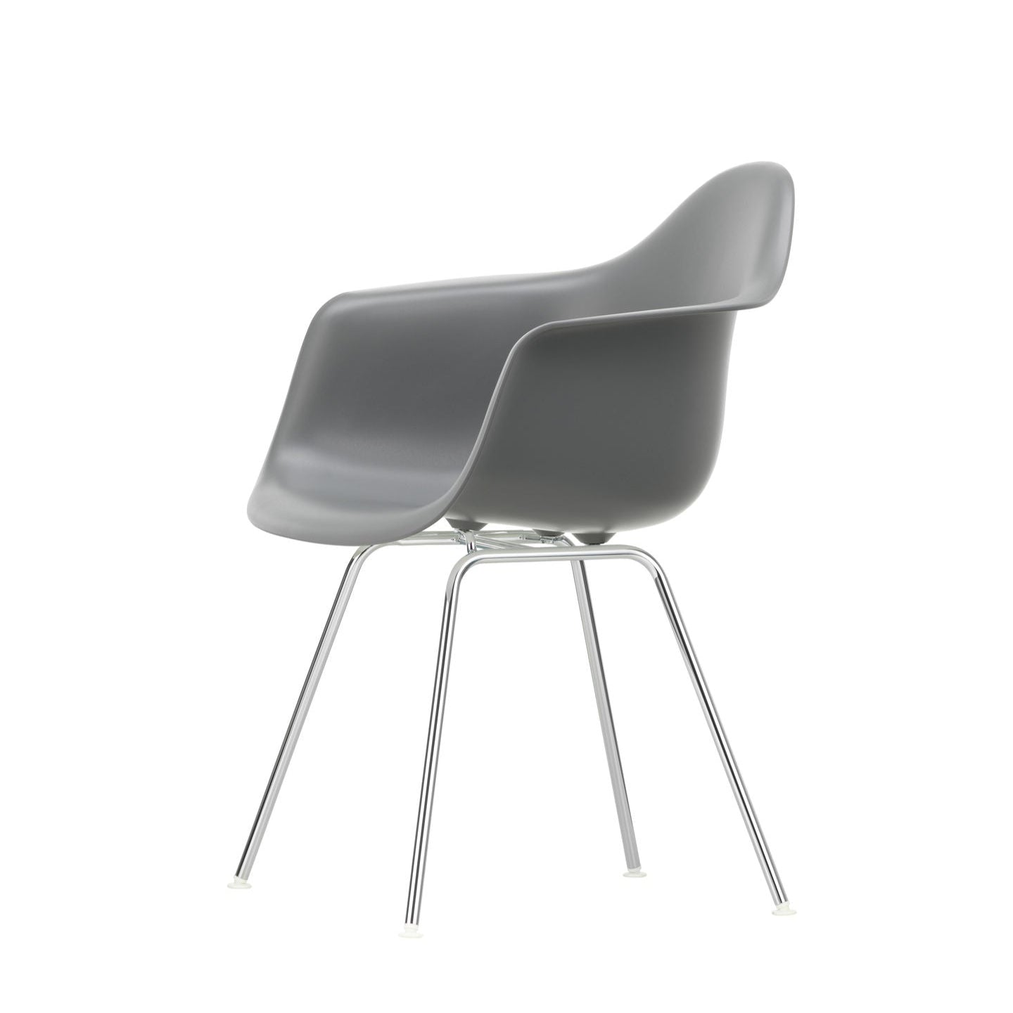 Vitra Eames Plastic Armchair DAX RE Stuhl mit Armlehne 4-Fuß chrom