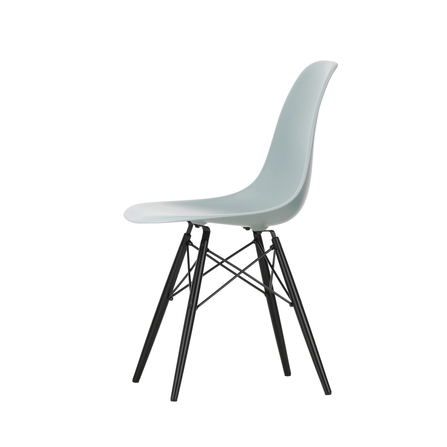 Vitra Eames Plastic Side Chair DSW RE Ahorn schwarz Kunststoff recycelt