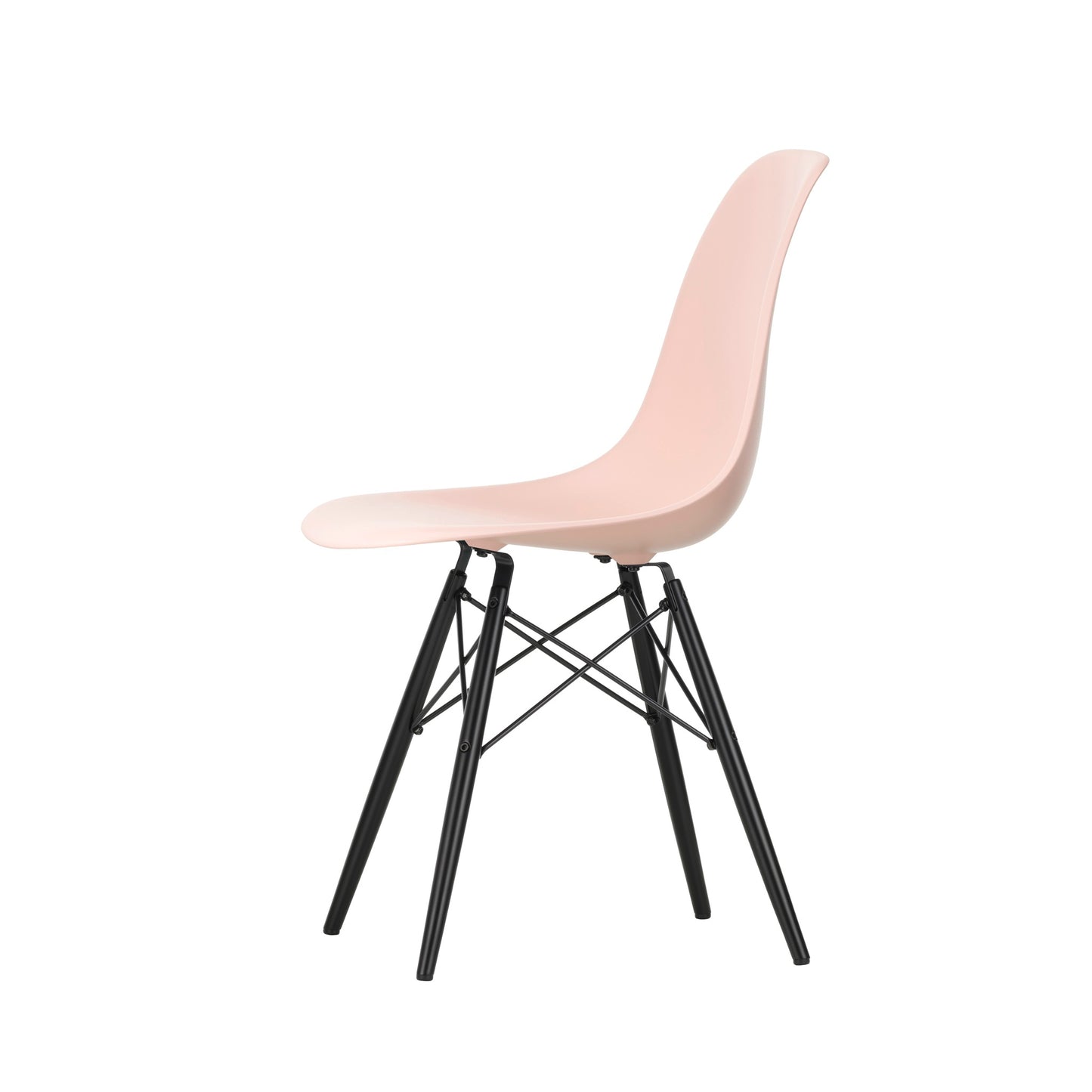 Vitra Eames Plastic Side Chair DSW RE Ahorn schwarz Kunststoff recycelt