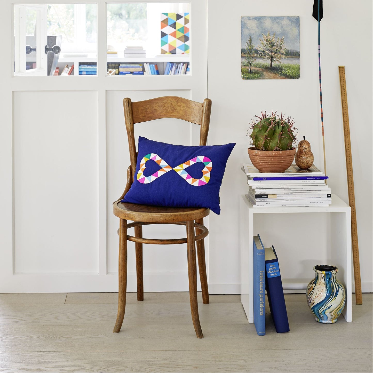 Vitra Embroidered Pillows Alexander Girard Designkissen 40 x 40/30cm bestickt