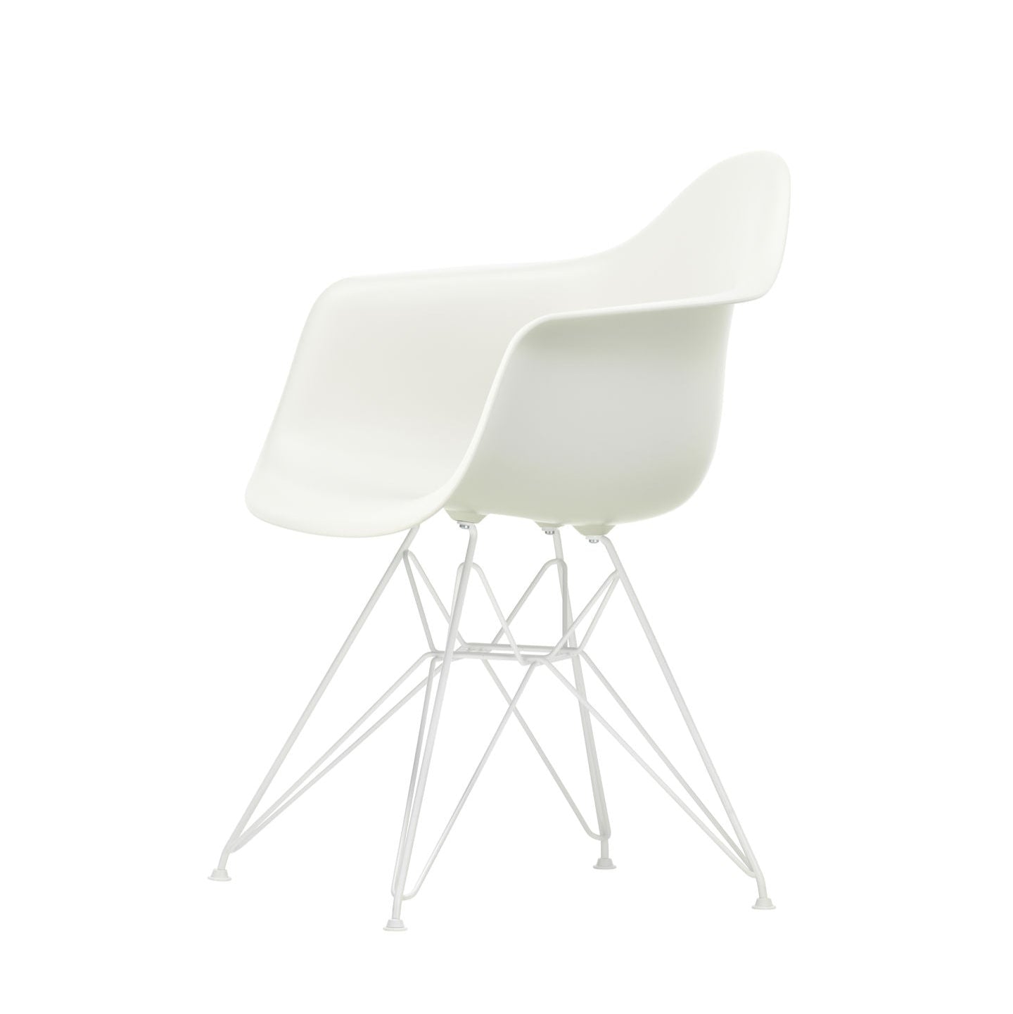 Vitra Eames Plastic Armchair DAR RE recycelter Kunststoff Stuhl-Gestell weiß