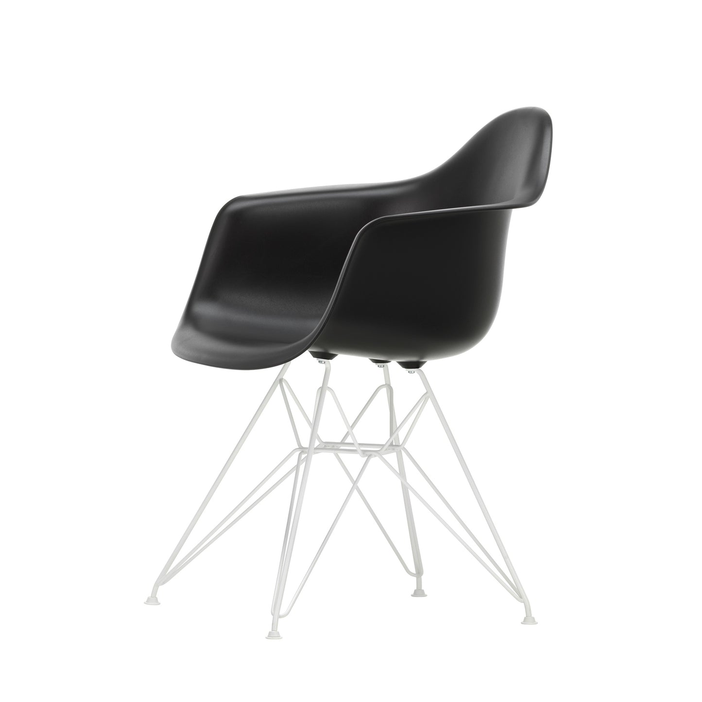 Vitra Eames Plastic Armchair DAR RE recycelter Kunststoff Stuhl-Gestell weiß