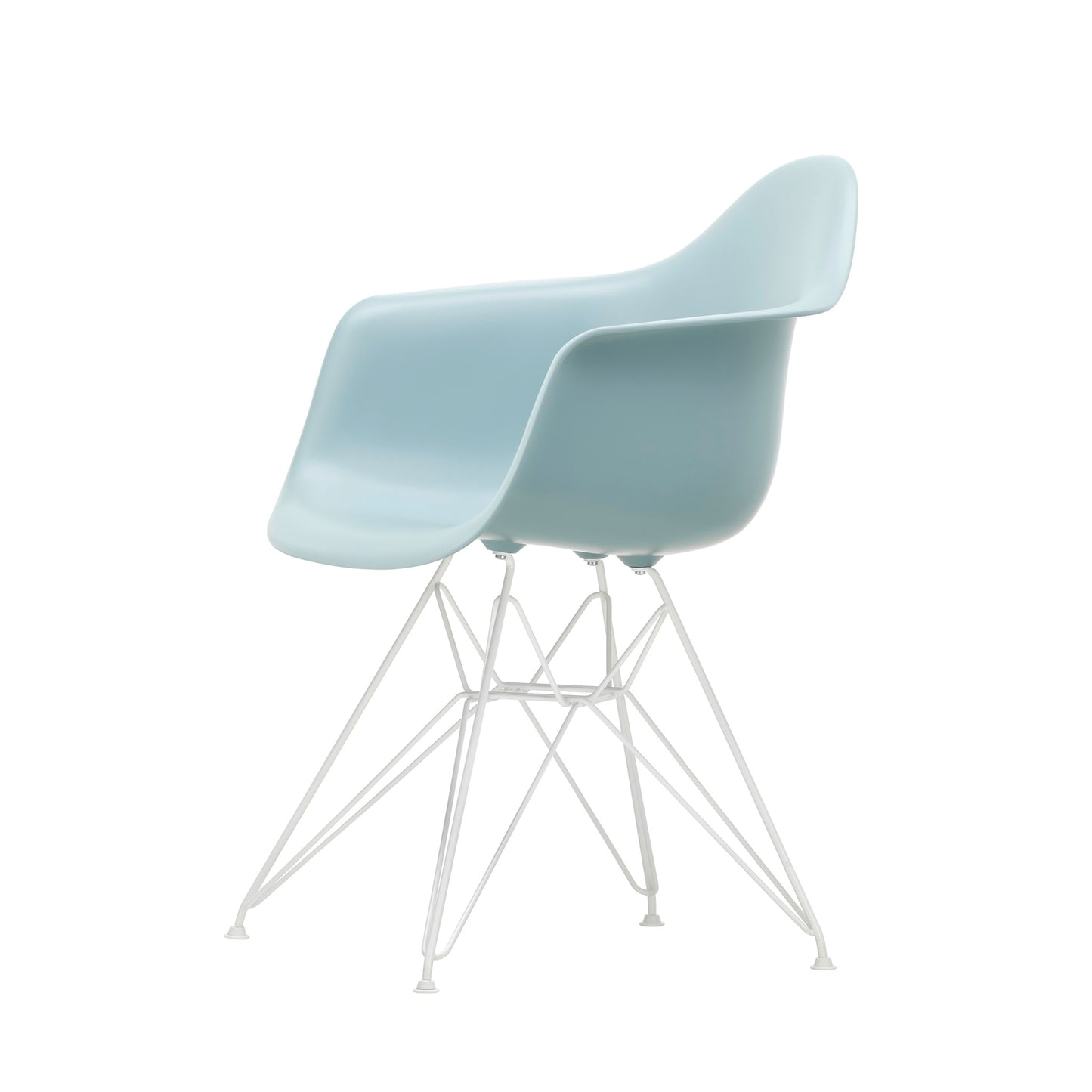 Vitra Eames Plastic Armchair DAR RE recycelter Kunststoff Stuhl-Gestell weiß